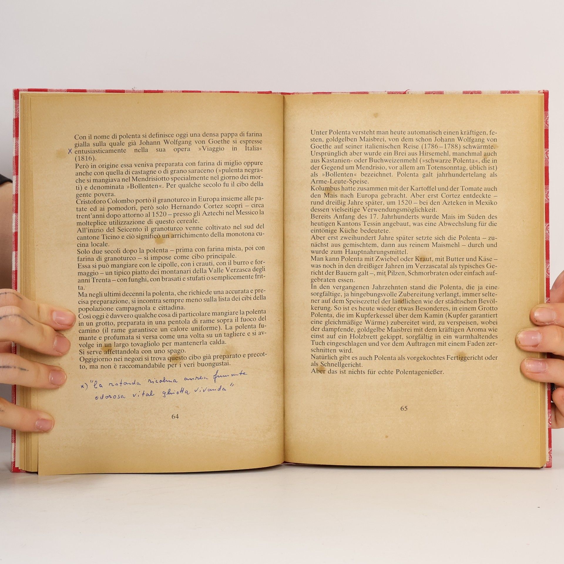 Desiderata von Zschinsky L' arte culinaria nel Ticino
