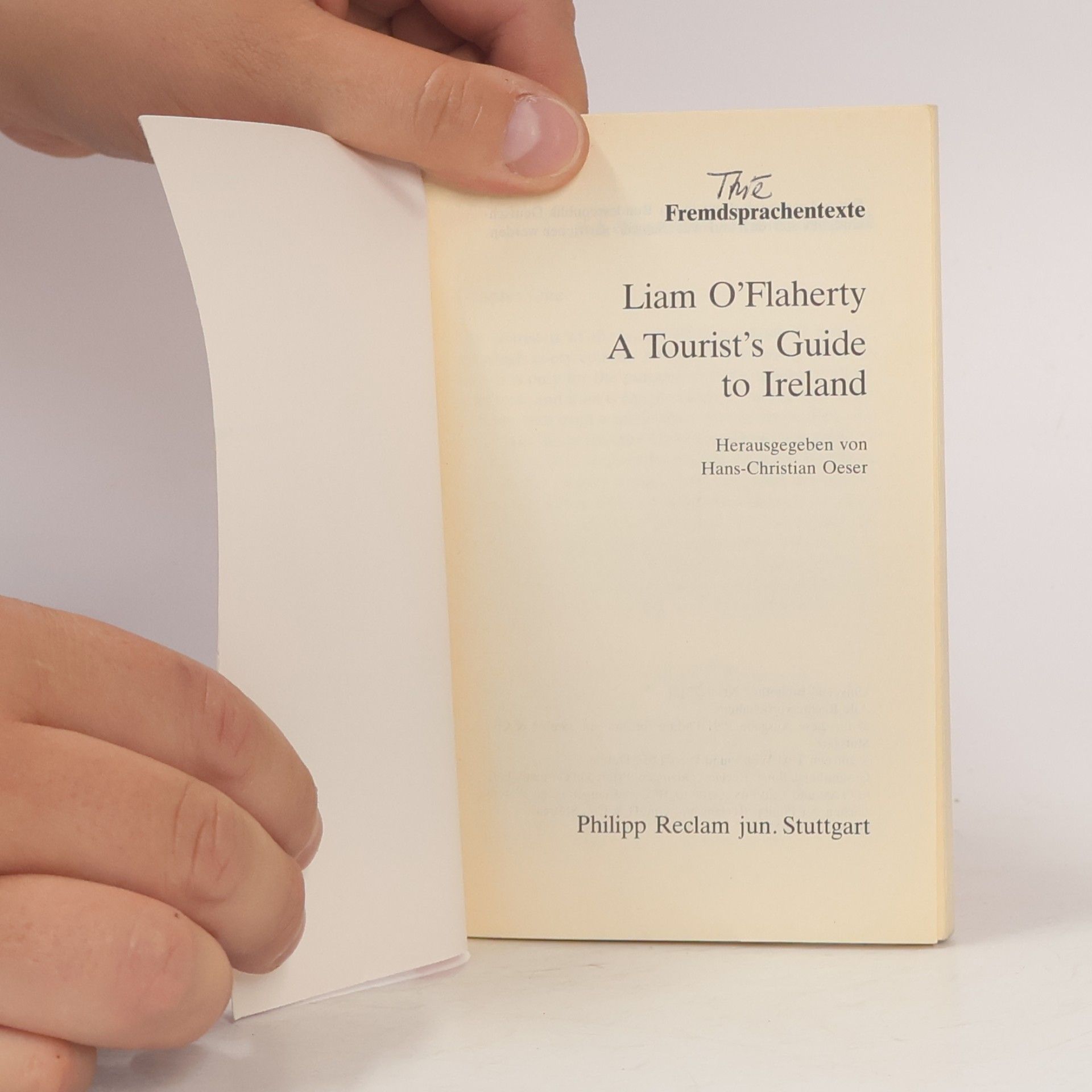 Liam O. Flaherty Fremdsprachentexte: A Tourist's Guide to Ireland