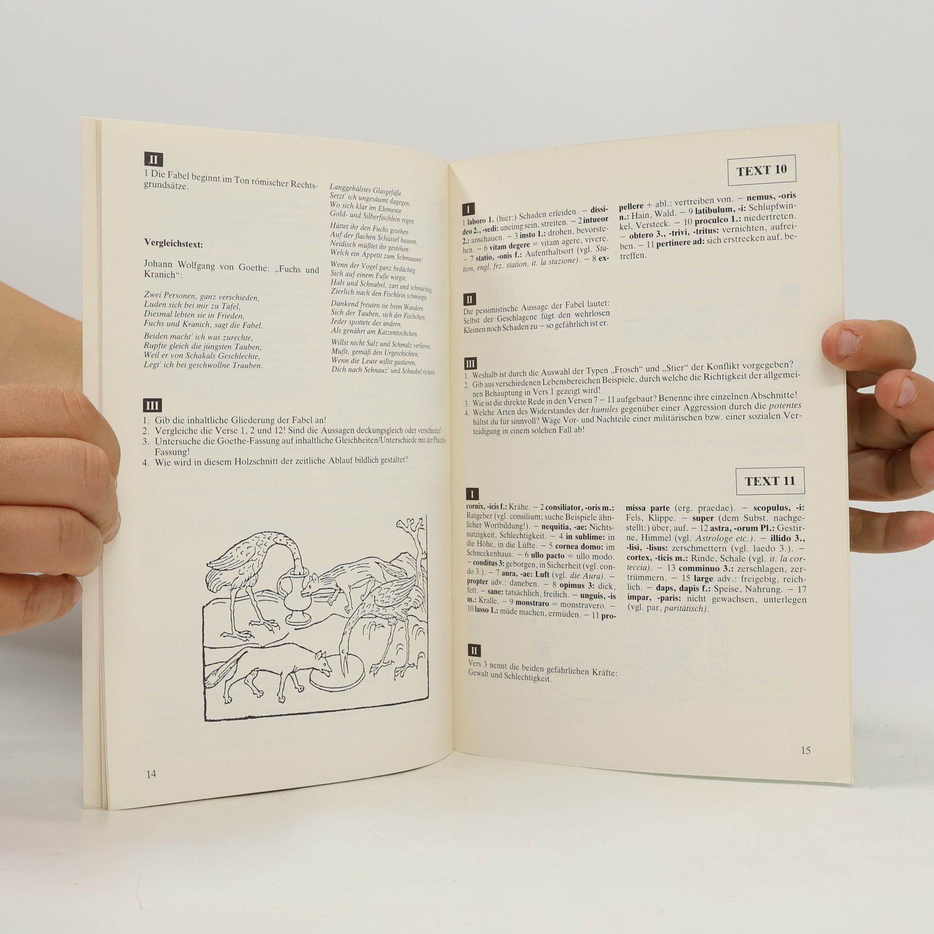 Erhard Zach Latein in unserer Welt, Fabeln, Texte, Römische Dichtung III