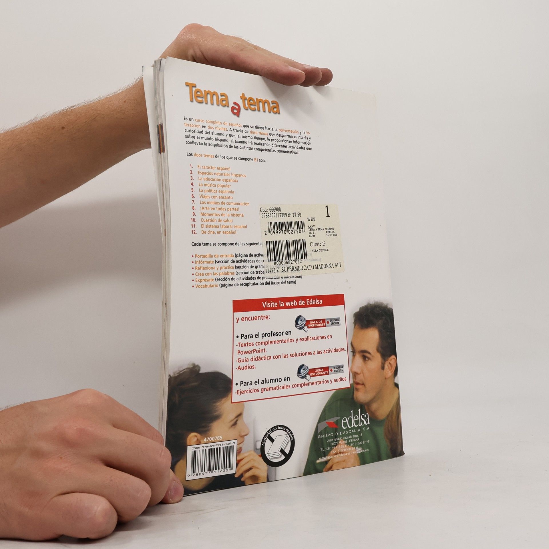 Autorenkollektiv Tema a Tema B1 Libro Del Alumno