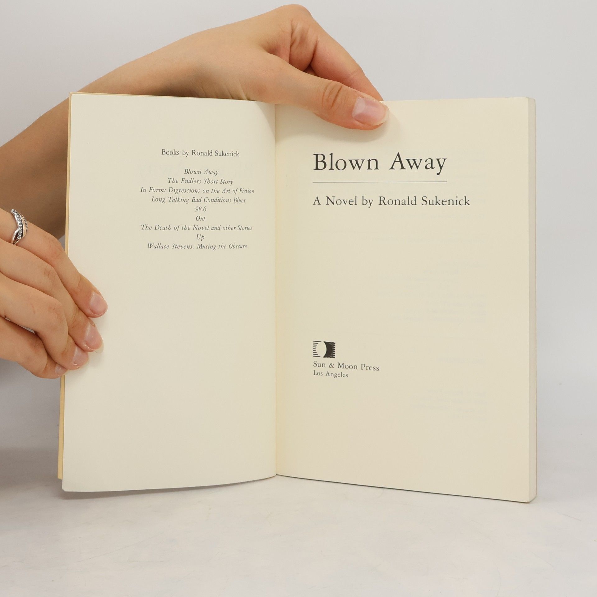 Ronald Sukenick New American Fiction Series - 7: Blown Away