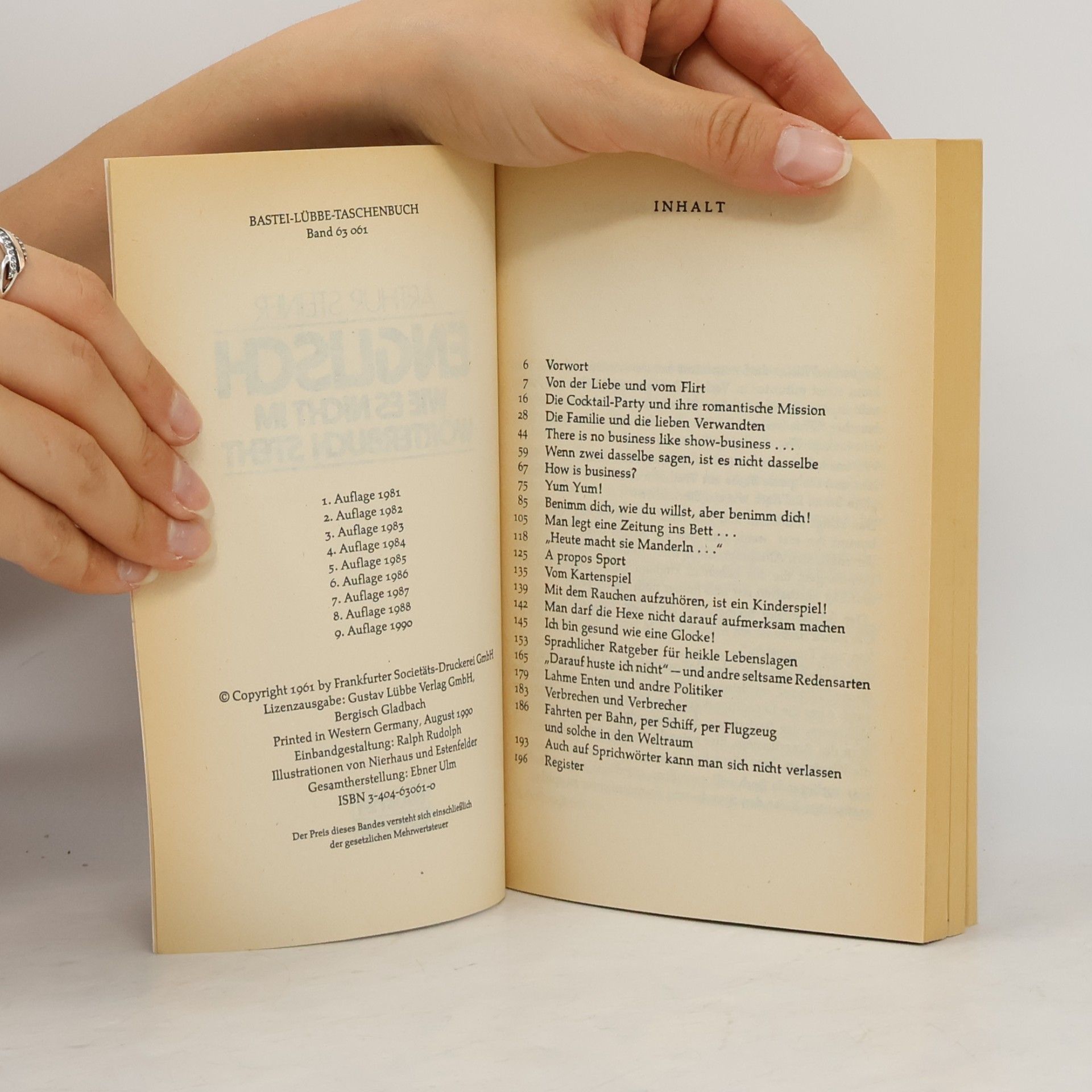 Arthur Steiner Englisch wie es nicht im Wörterbuch steht