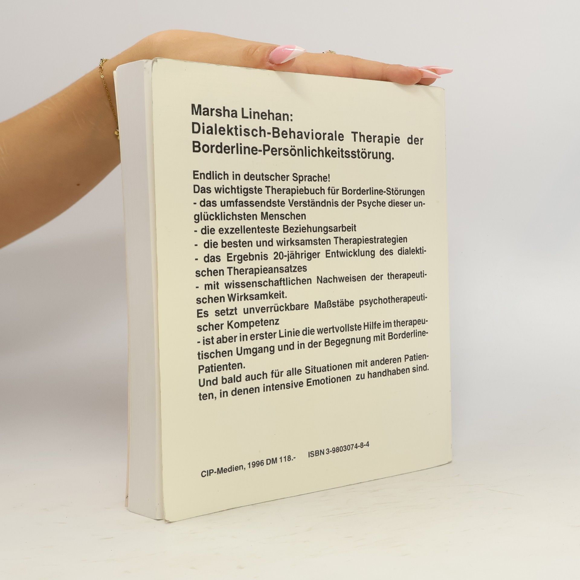 Marsha M. Linehan Dialektisch-behaviorale Therapie der Borderline-Persönlichkeitsstörung