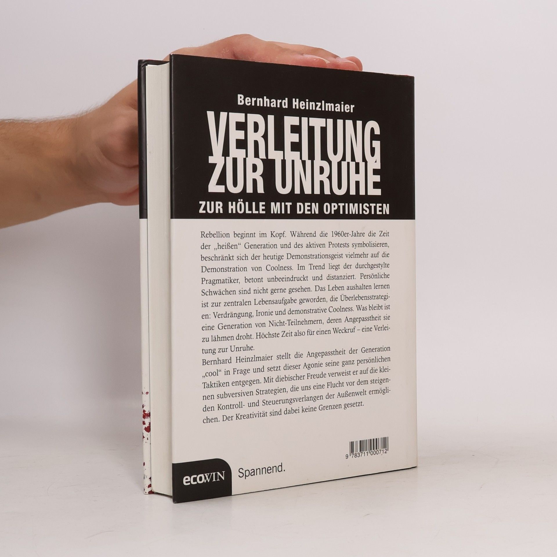 Bernard Heinzlmaier Verleitung zur Unruhe