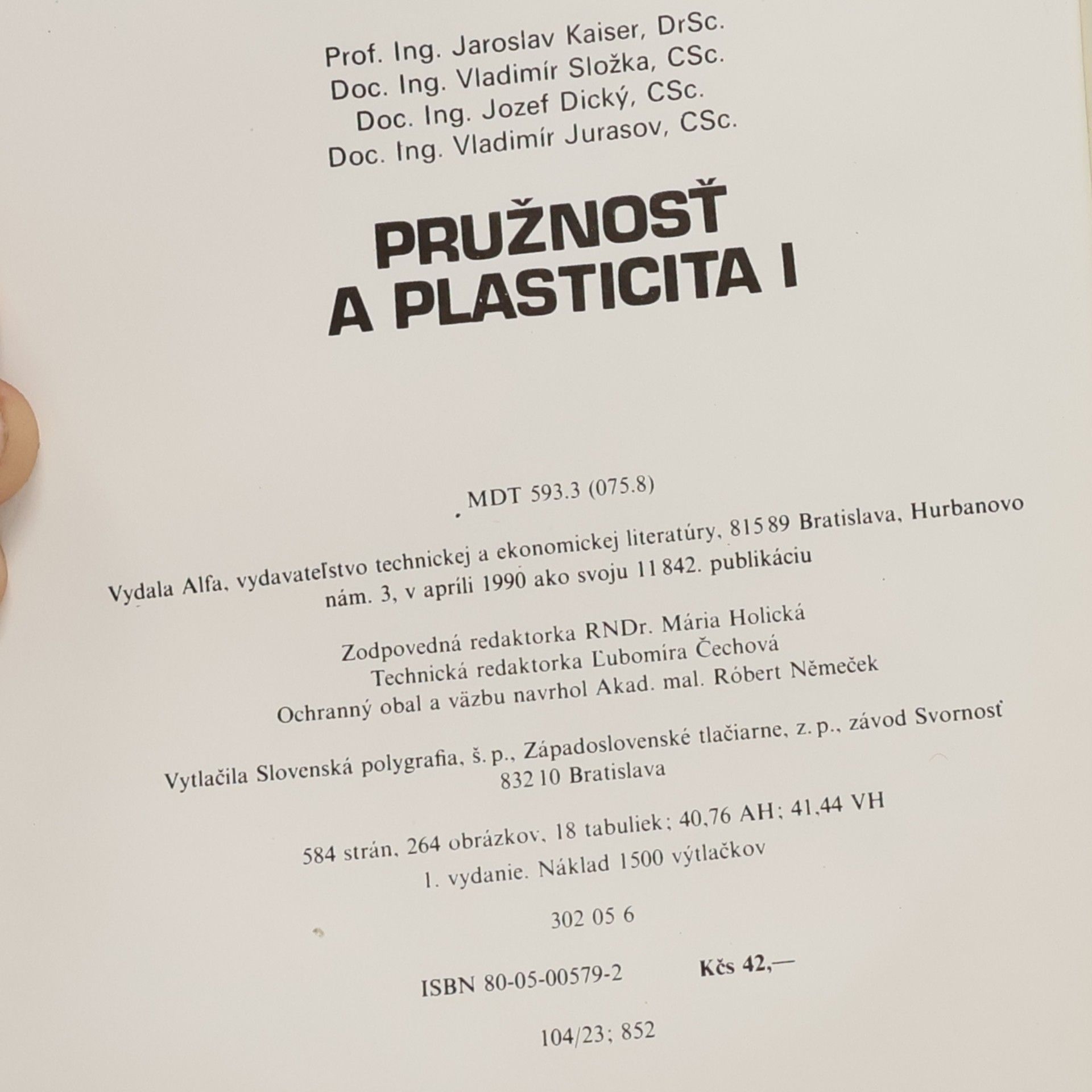 Autores varios Pružnosť a plasticita. I