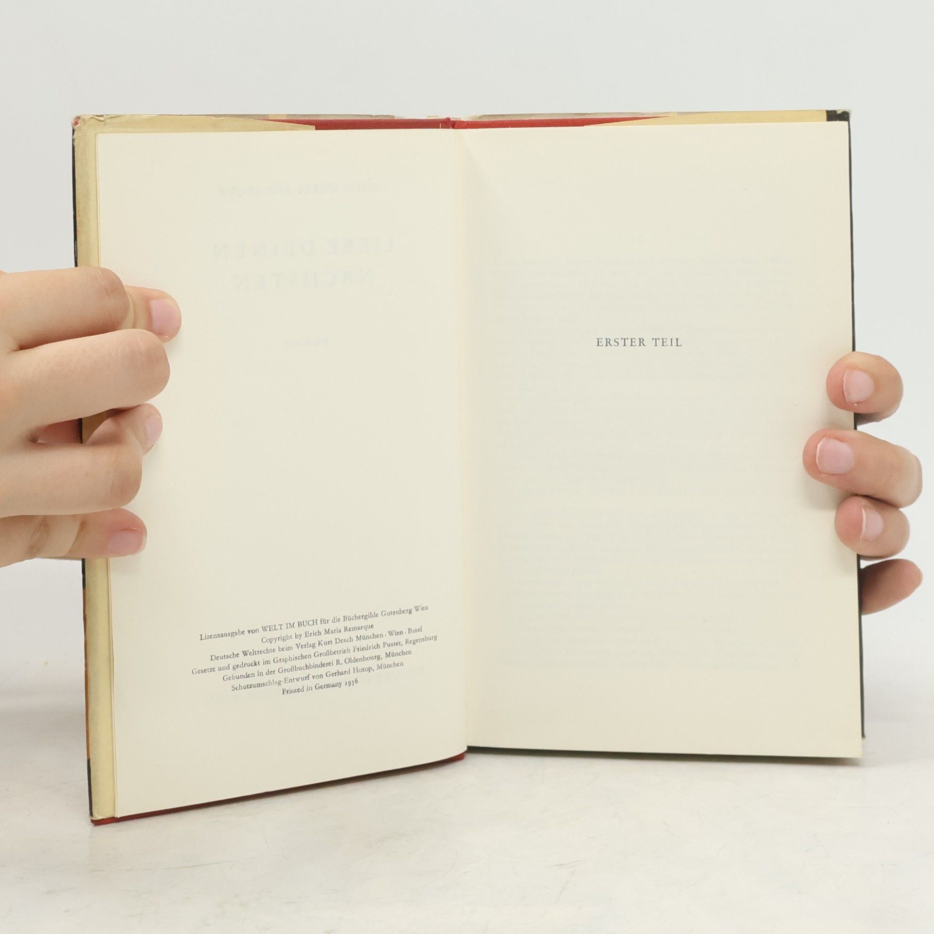 Erich Maria Remarque Liebe Deinen Nächsten