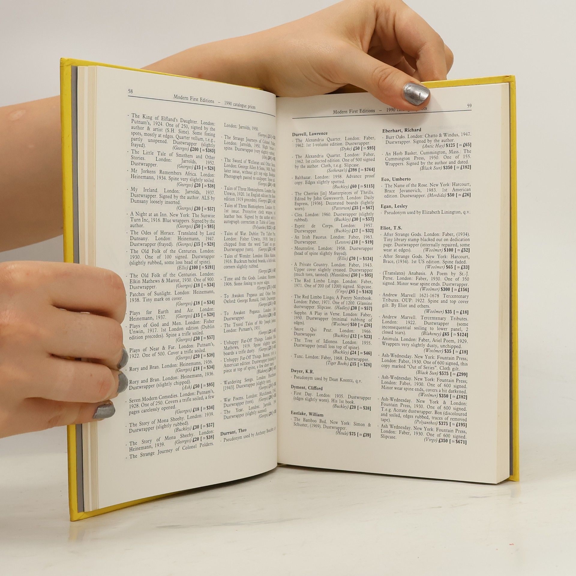 Michael Cole International Rare Book Prices - Modern First Editions