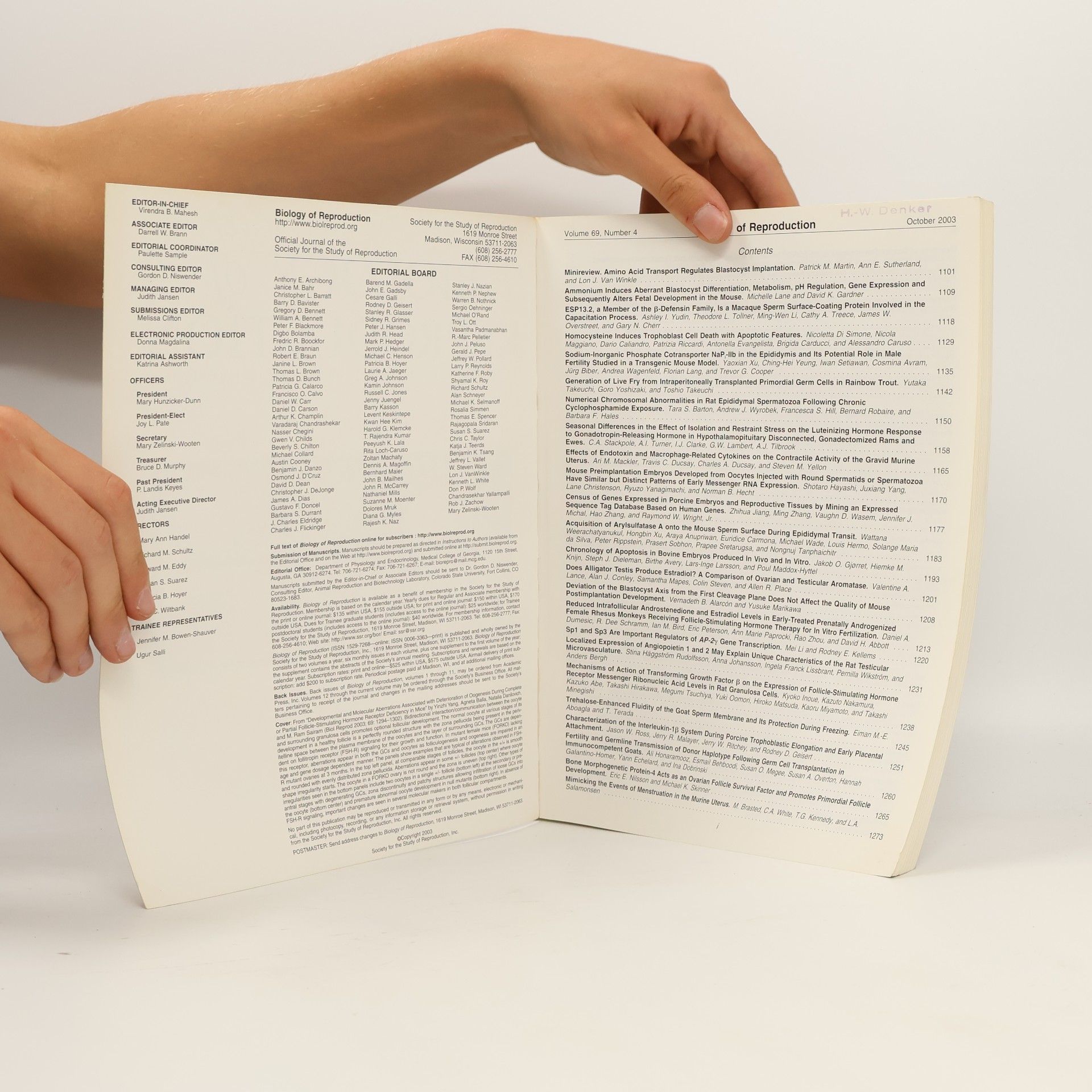 Collectif d'auteurs Biology of Reproduction