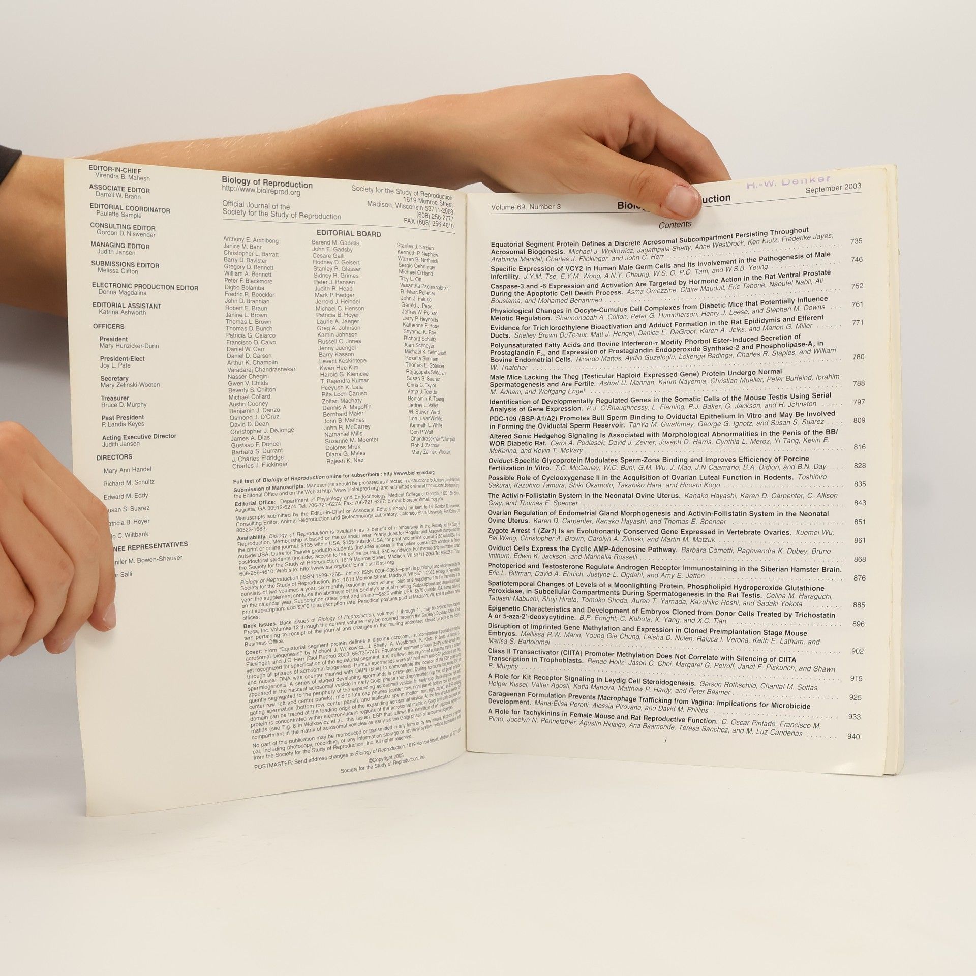 Collectif d'auteurs Biology of Reproduction
