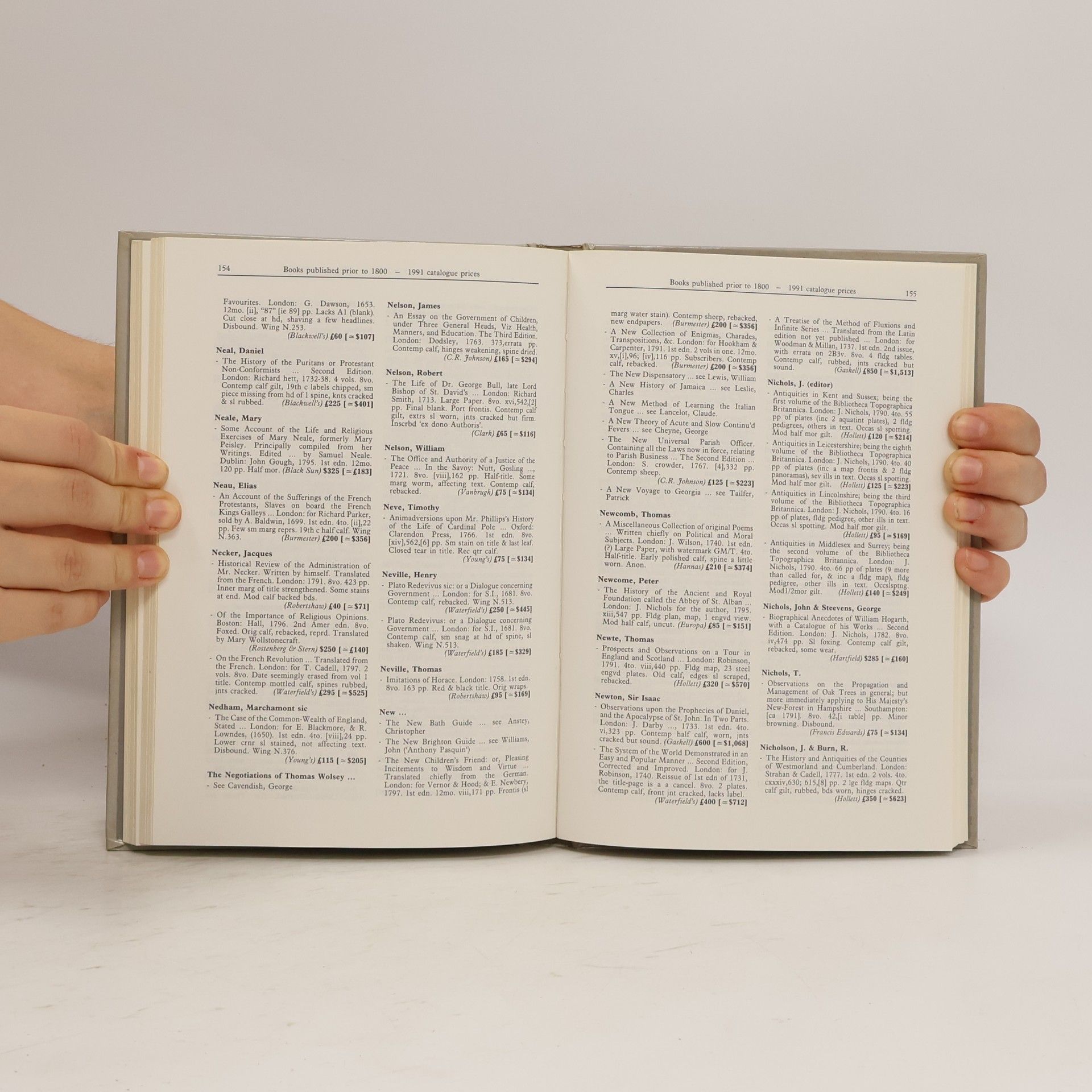 Michael Cole International Rare Book Prices - 1992: Early Printed Books