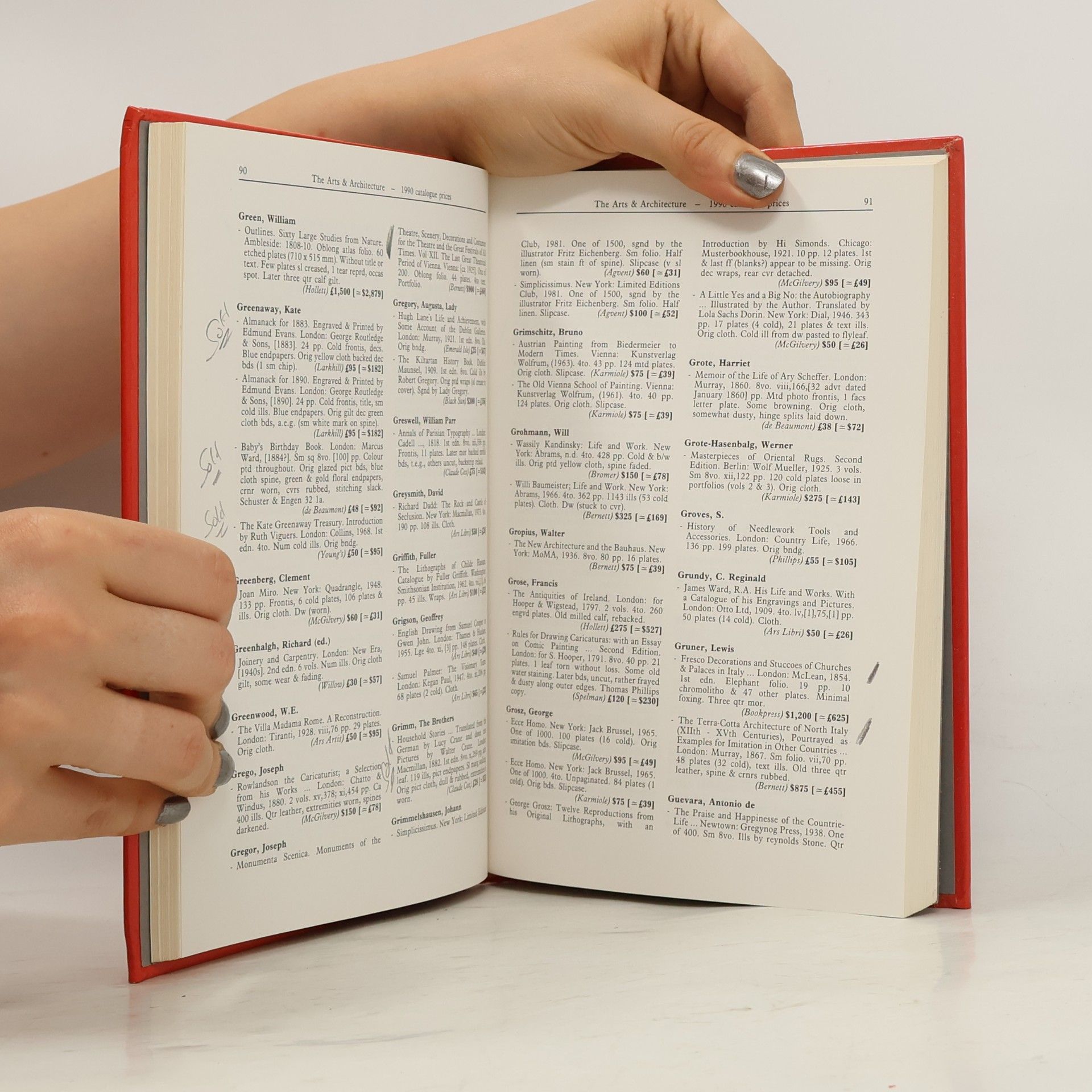 Michael Cole International Rare Book Prices - 1991: The Arts & Architecture