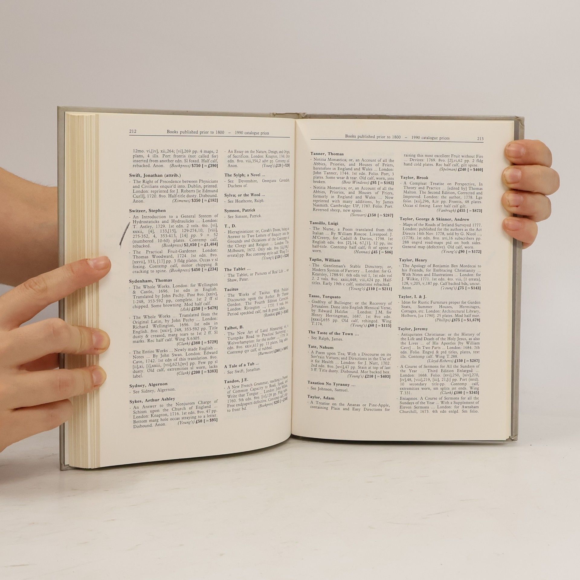 Michael Cole International Rare Book Prices - 1991: Early Printed Books