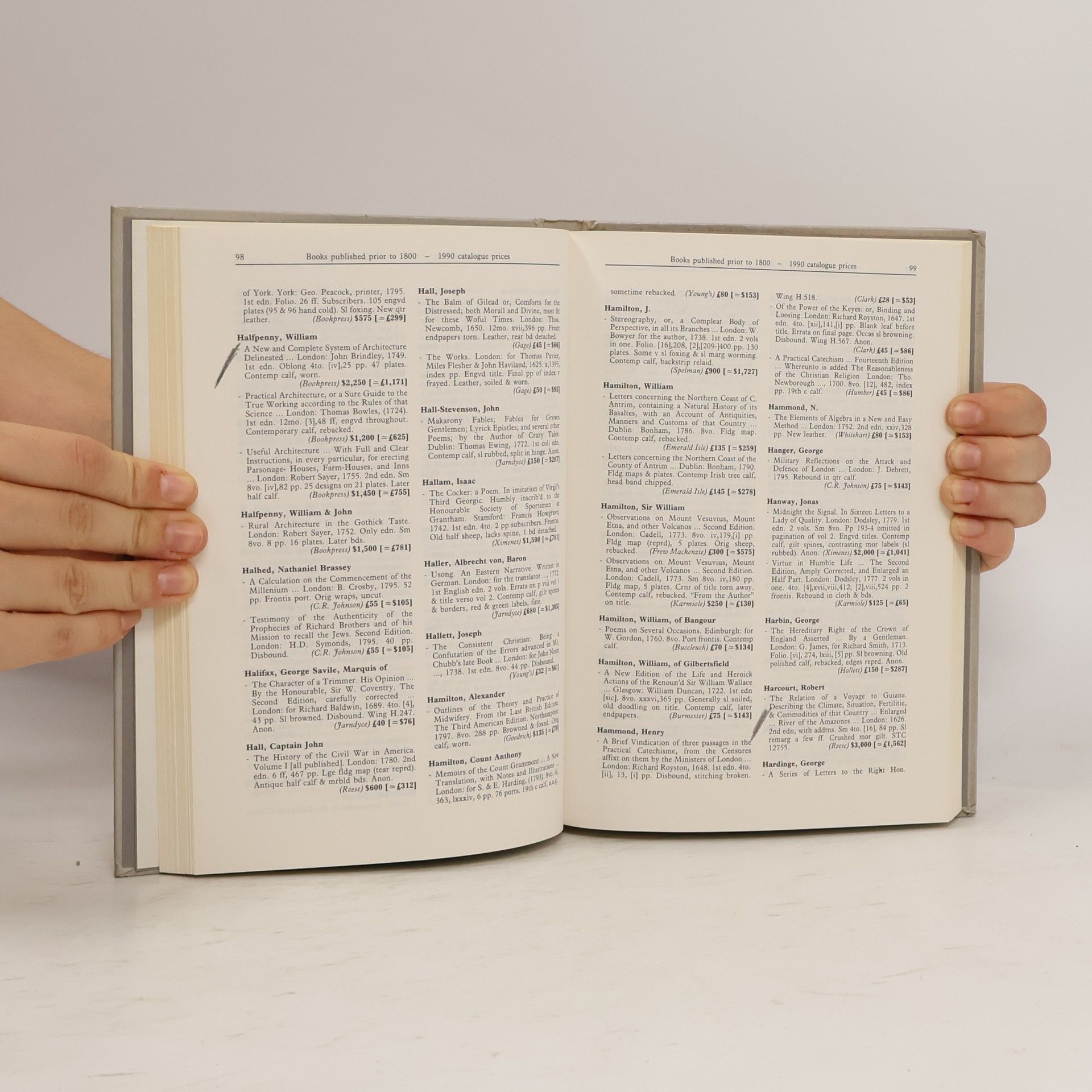 Michael Cole International Rare Book Prices - 1991: Early Printed Books