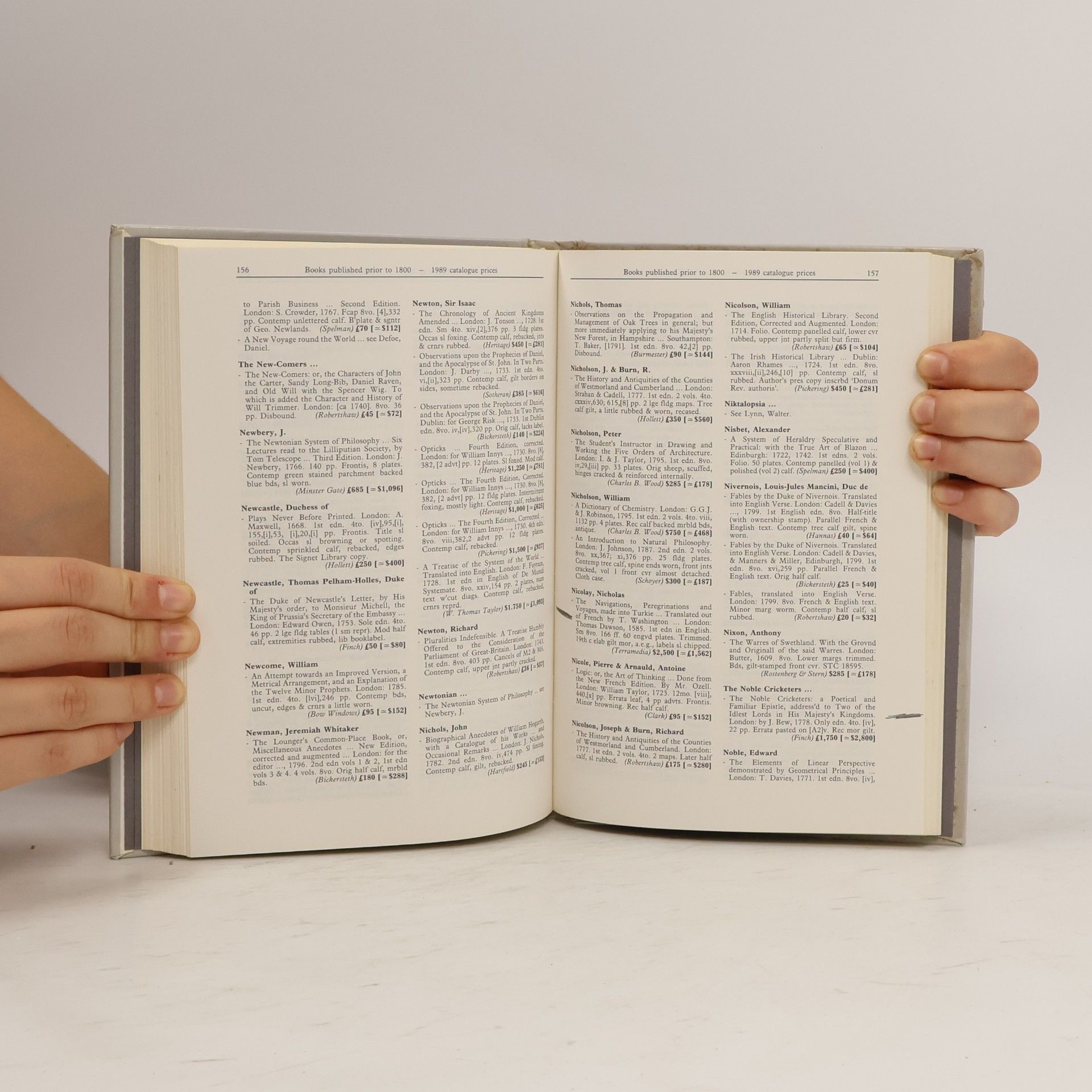 Michael Cole International Rare Book Prices: Early Printed Books/1990
