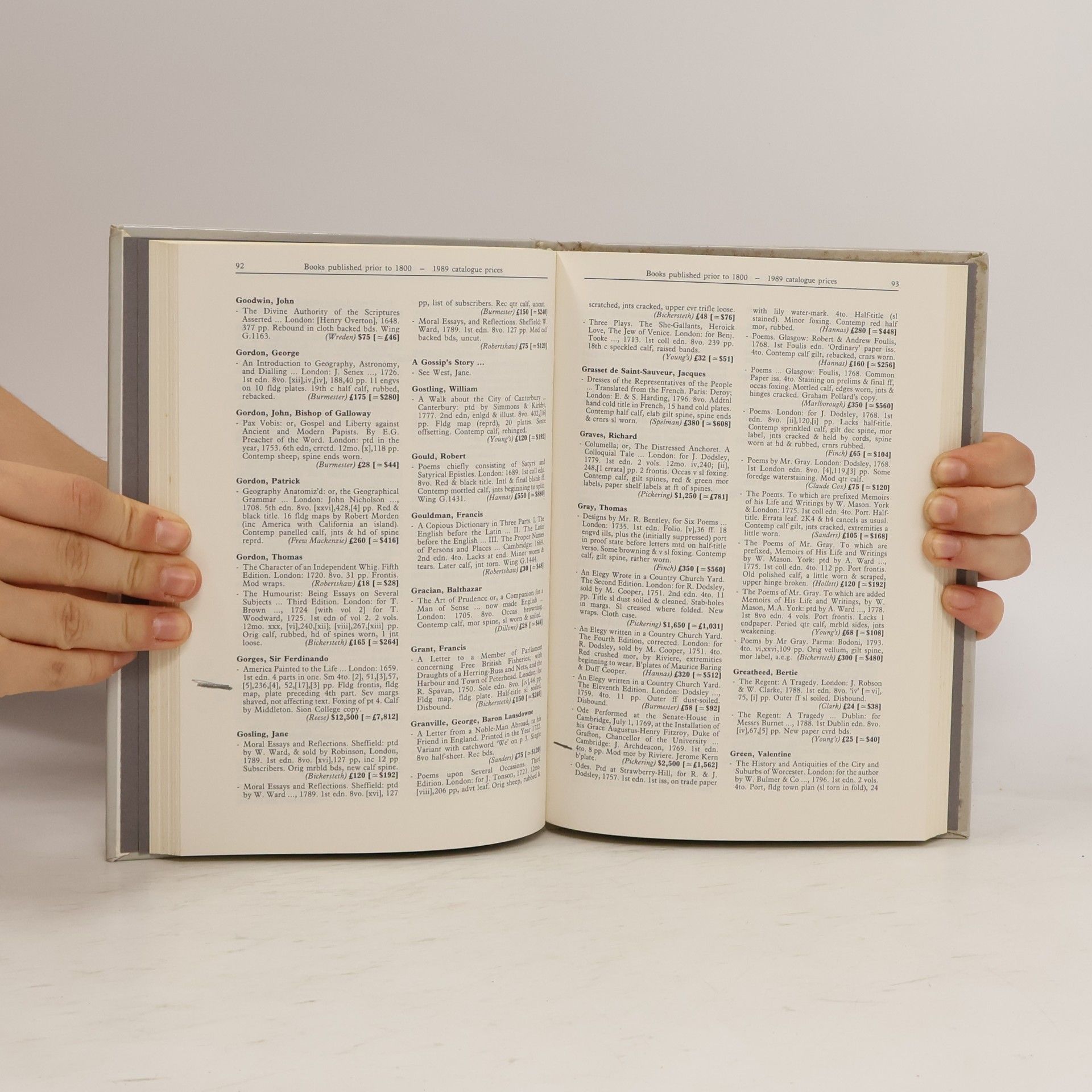 Michael Cole International Rare Book Prices: Early Printed Books/1990