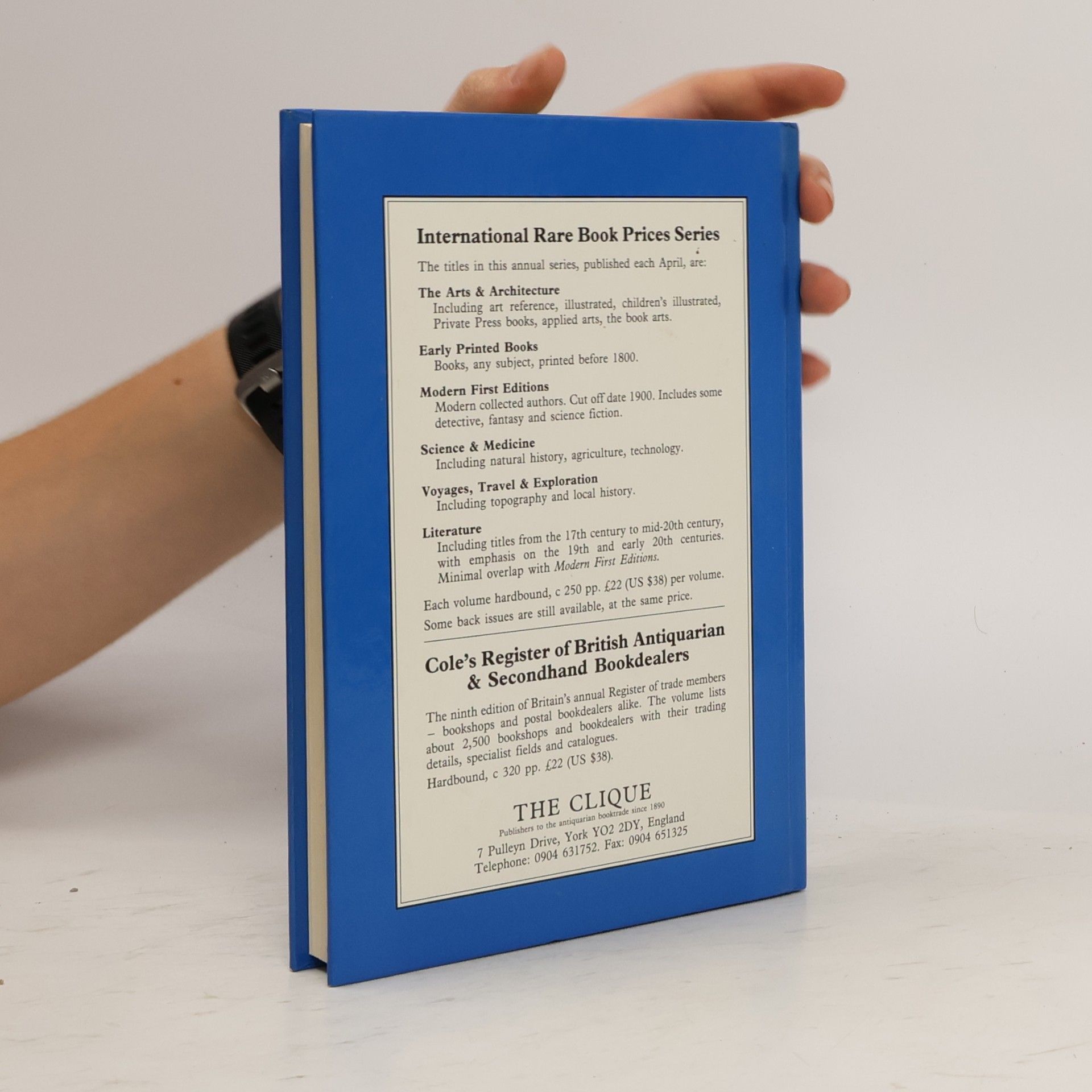 Michael Cole International Rare Book Prices - Science & Medicine