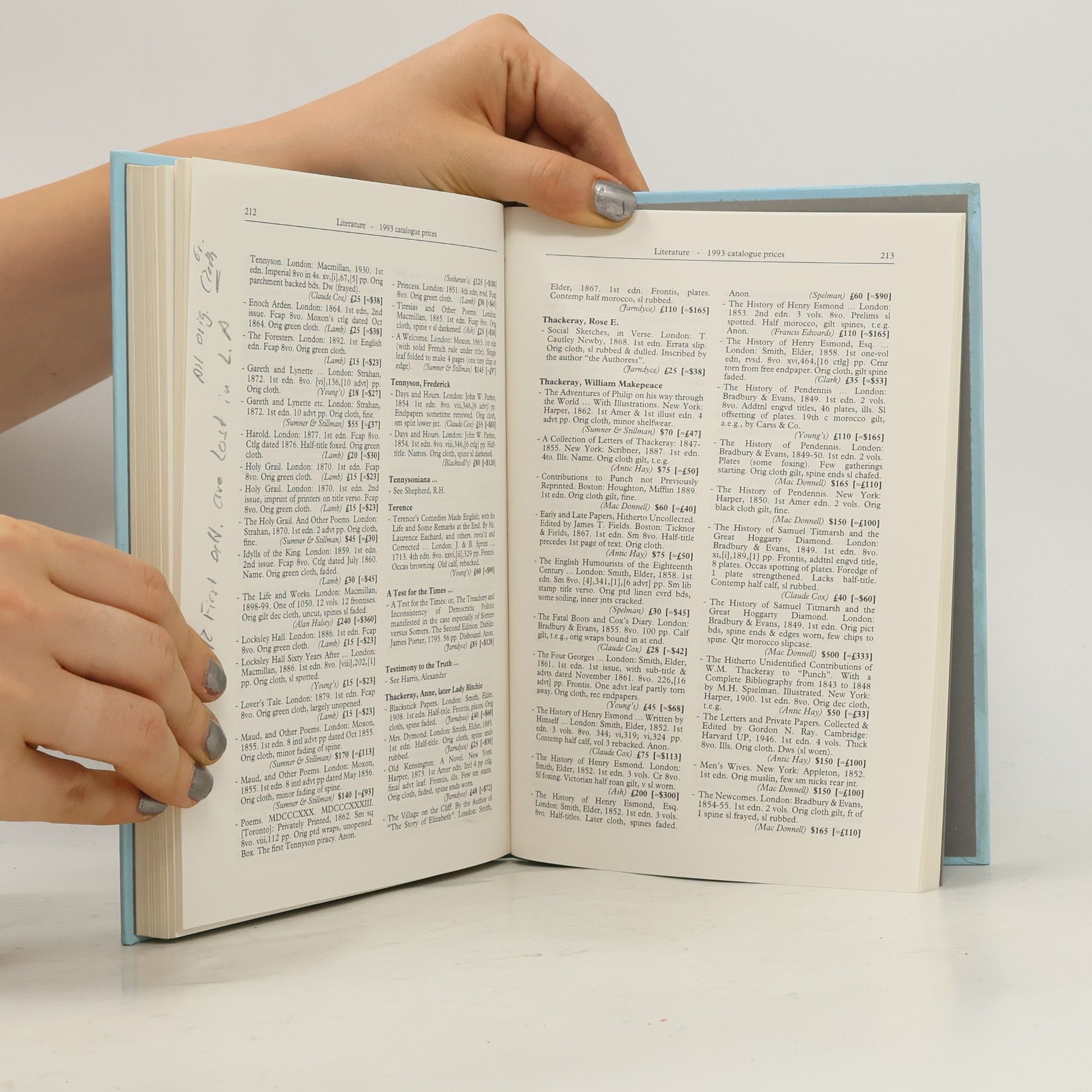 Michael Cole Literature Annual Register of Book