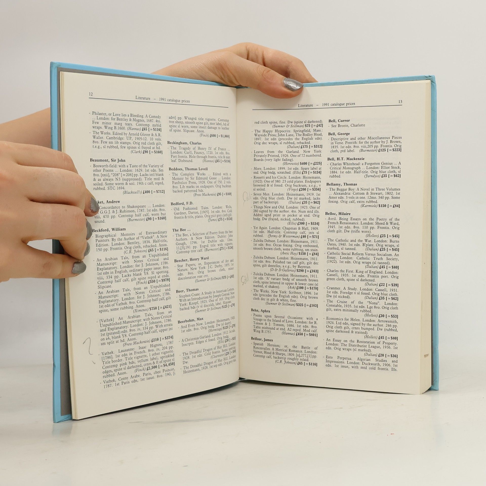 Michael Cole International Rare Book Prices. Literature