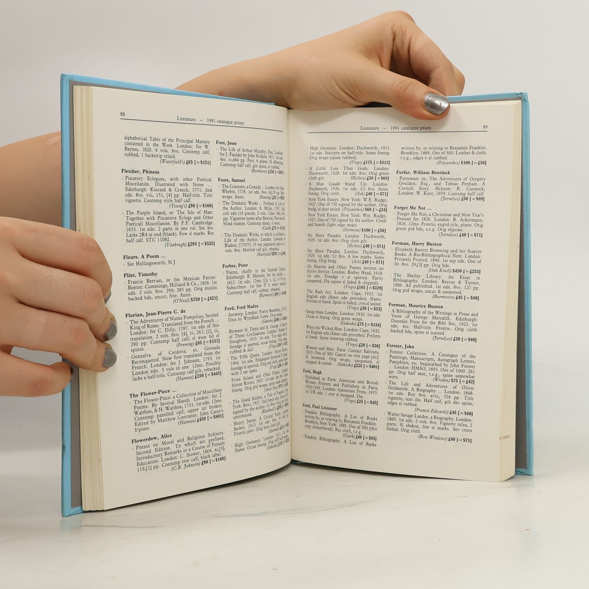 Michael Cole International Rare Book Prices. Literature
