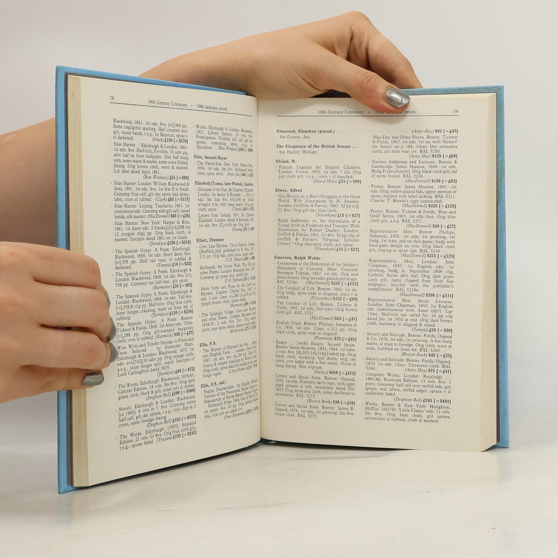 Michael Cole International Rare Book Prices - 1989: 19th Century Literature