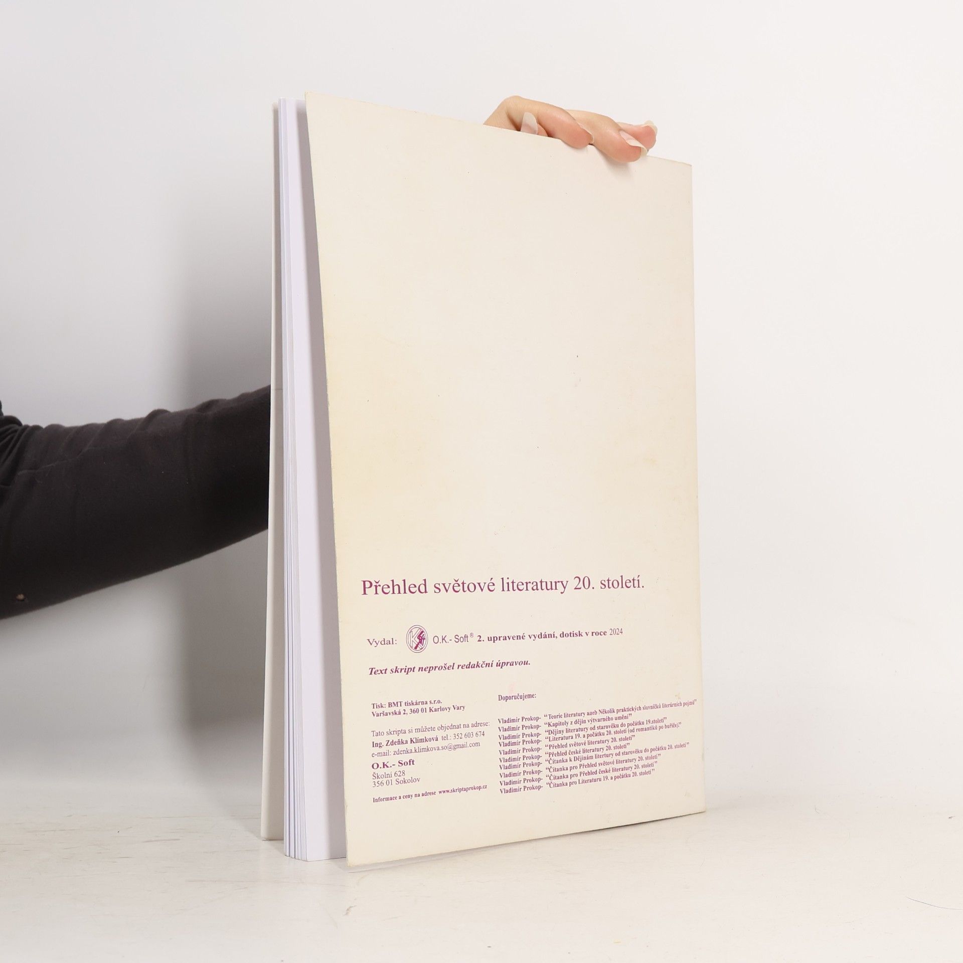 Vladimír Prokop Přehled světové literatury 20. století