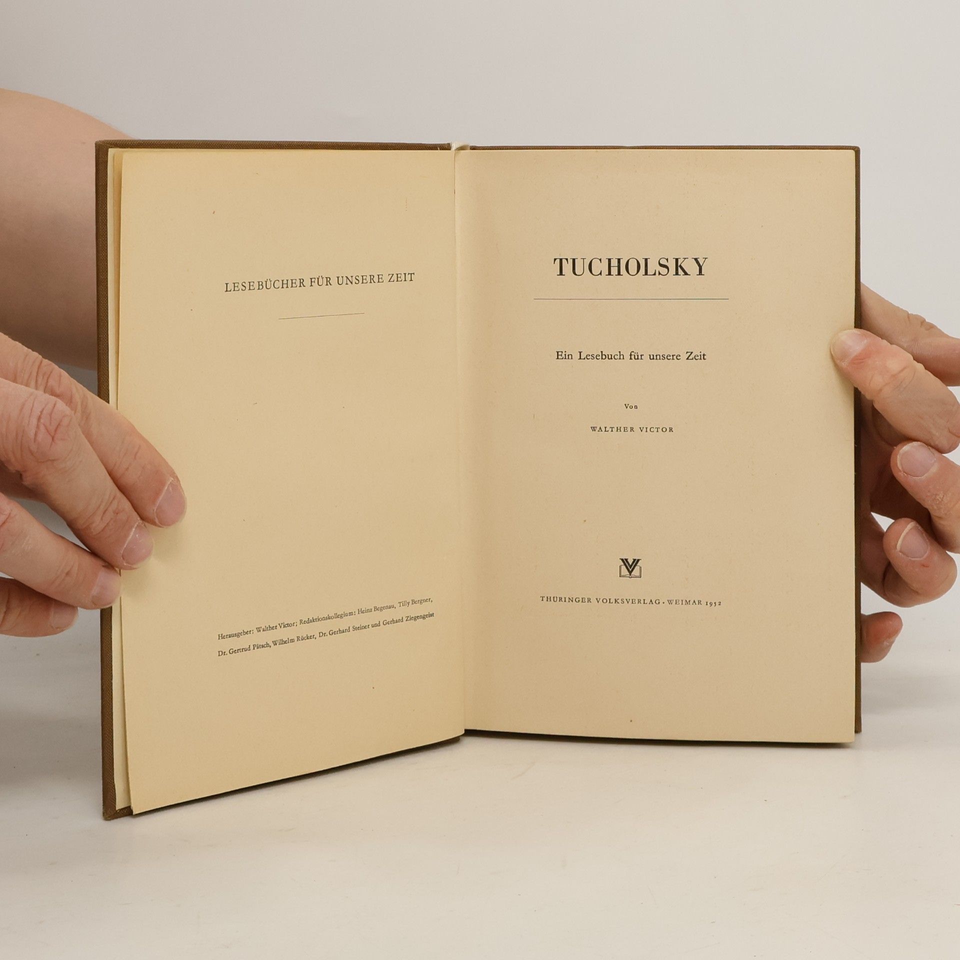 Kurt Tucholsky Ein Lesebuch für Unsere Zeit