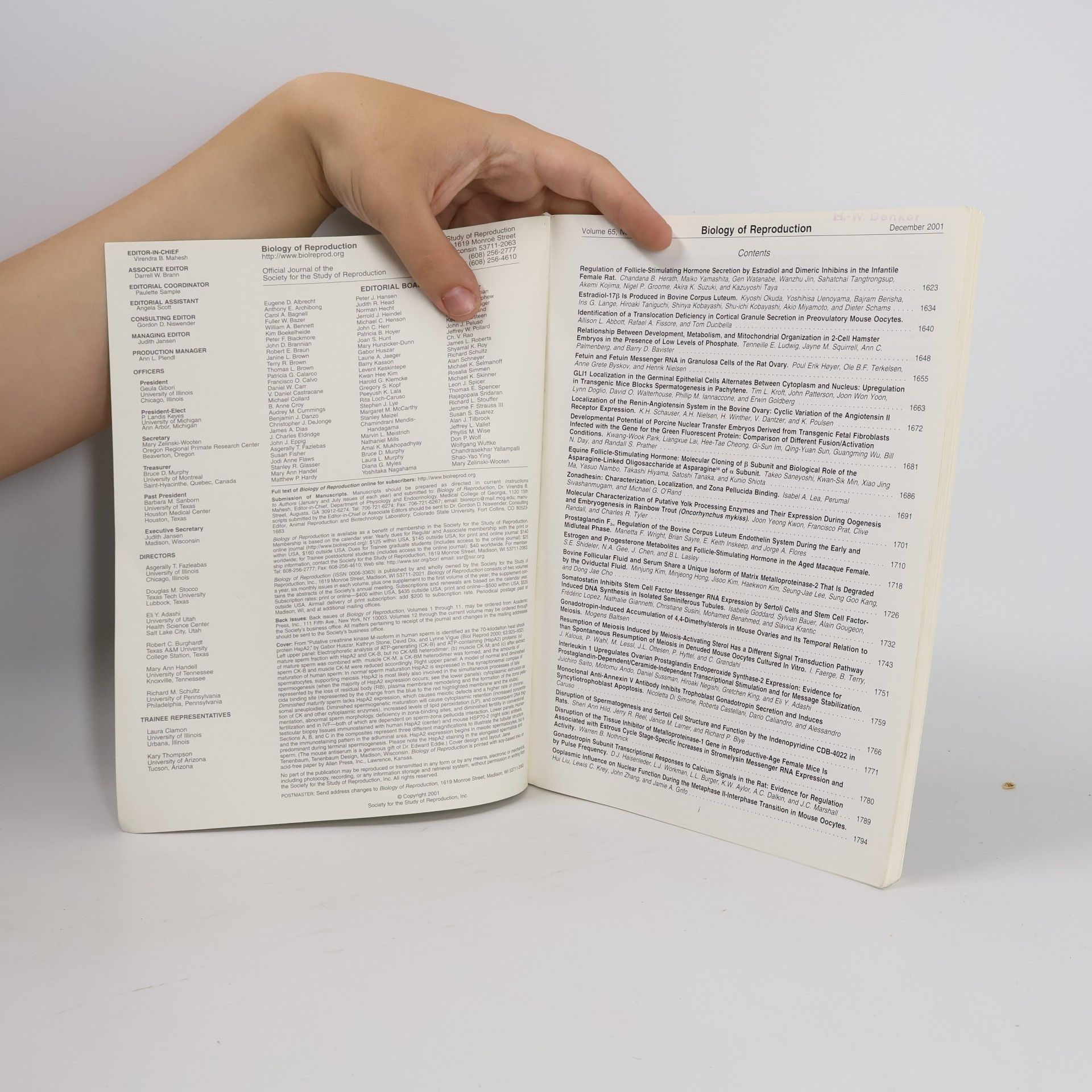 Various authors Biology of Production