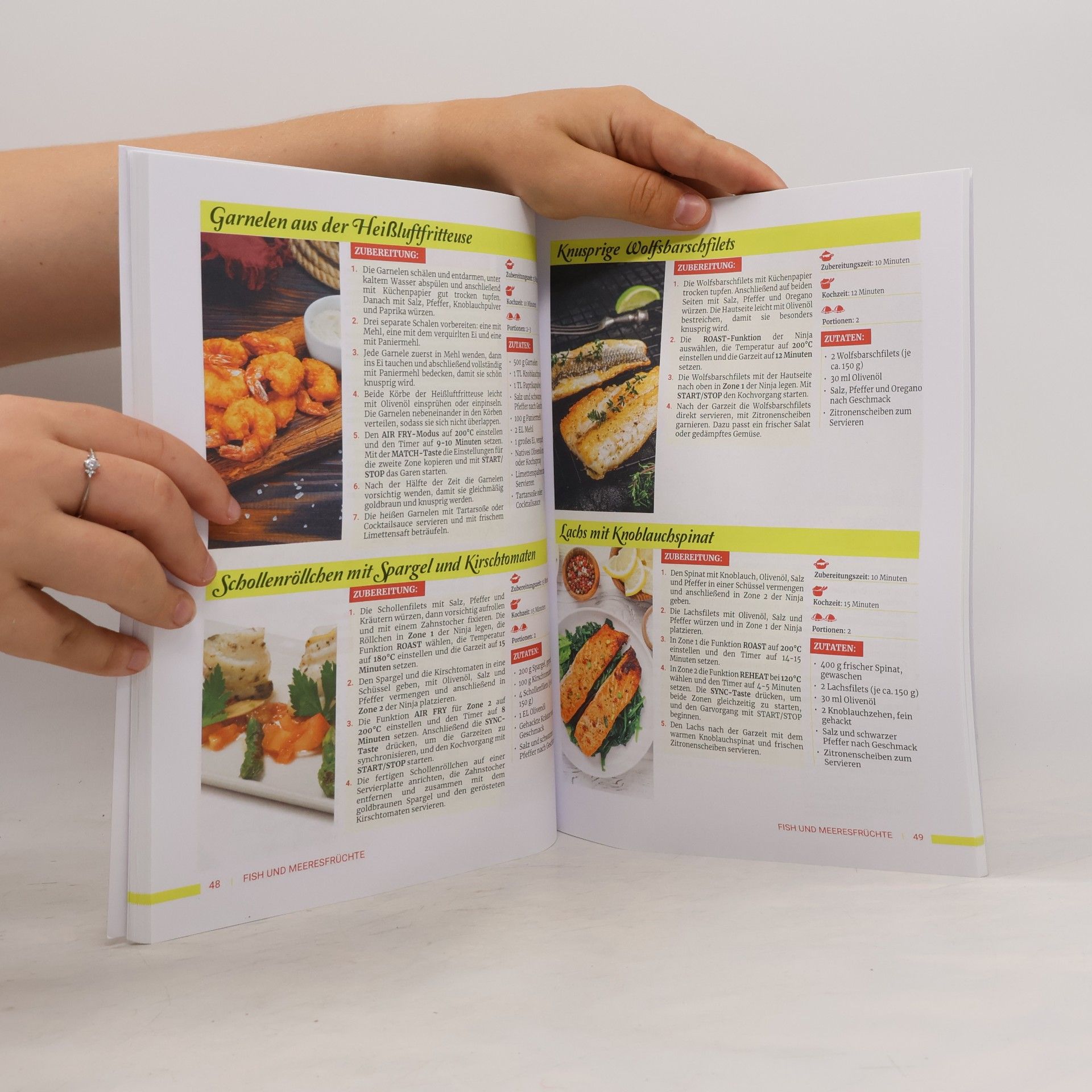 Karola J. Lang Ninja Dual Zone Heißluftfritteuse Rezeptbuch | Farbausgabe: Das XXL Air-Fryer-Kochbuch mit vielen schnellen, einfachen und köstlichen Gerichten – inkl. FlexDrawer & Garzeitentabelle - 2025 Edition