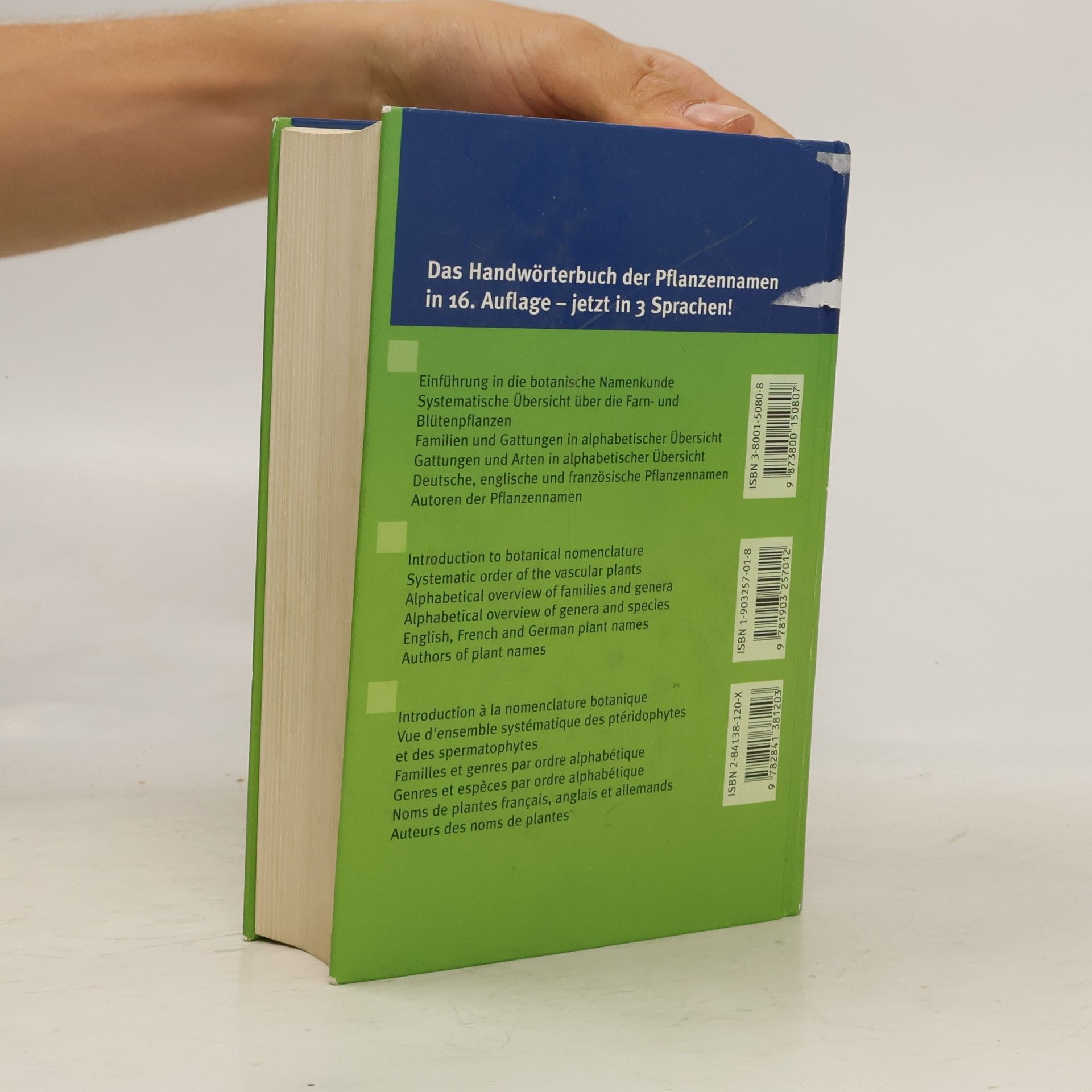 Robert Zander Handwörterbuch der Pflanzennamen
