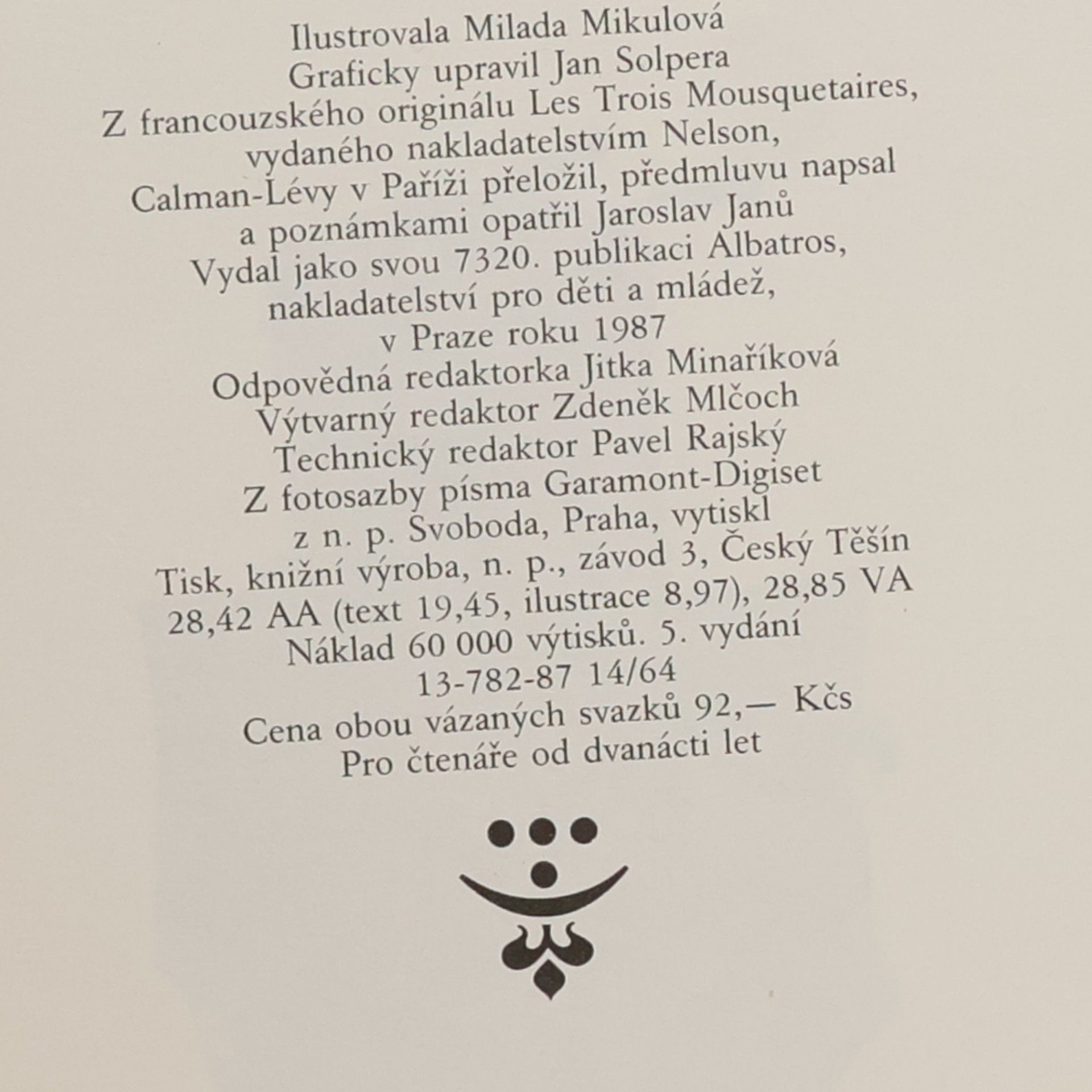 Alexandre Dumas Tři mušketýři II.