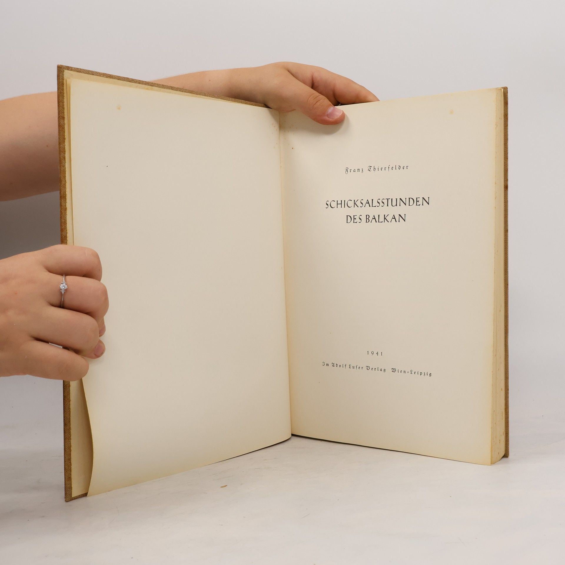 Franz Thierfelder Schicksalsstunden des Balkans