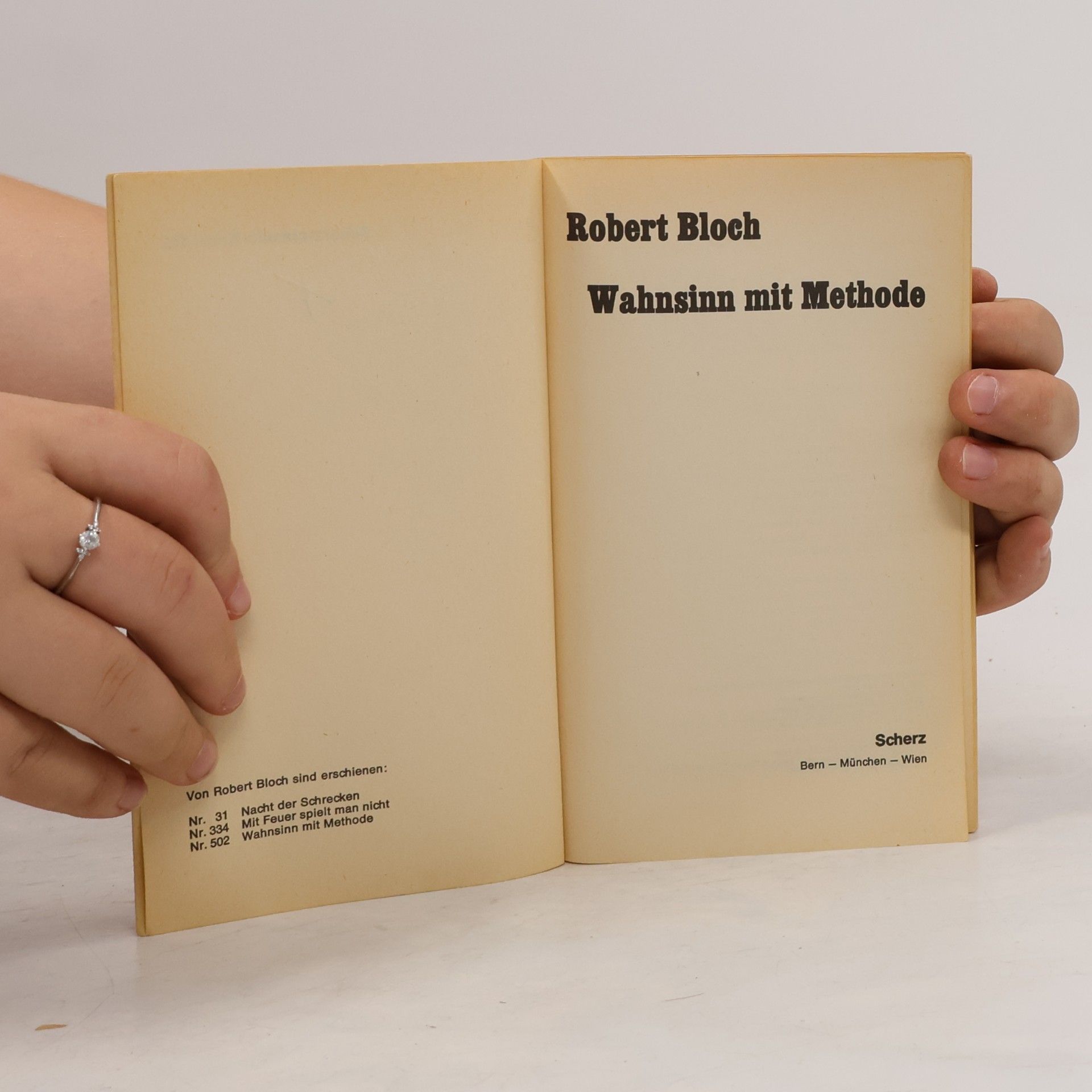Robert Bloch Wahnsinn mig Methode