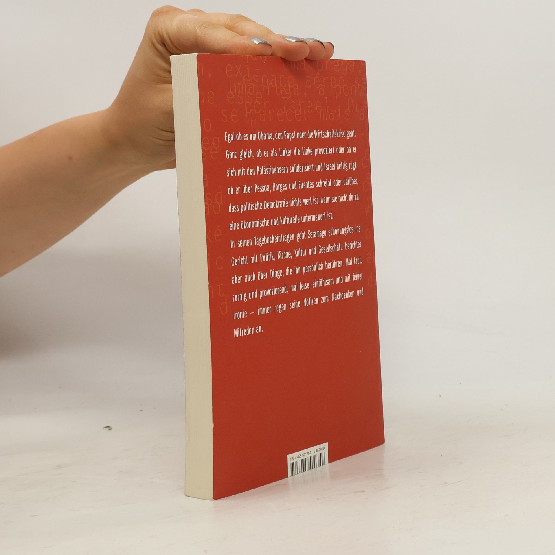 José Saramago Das Tagebuch