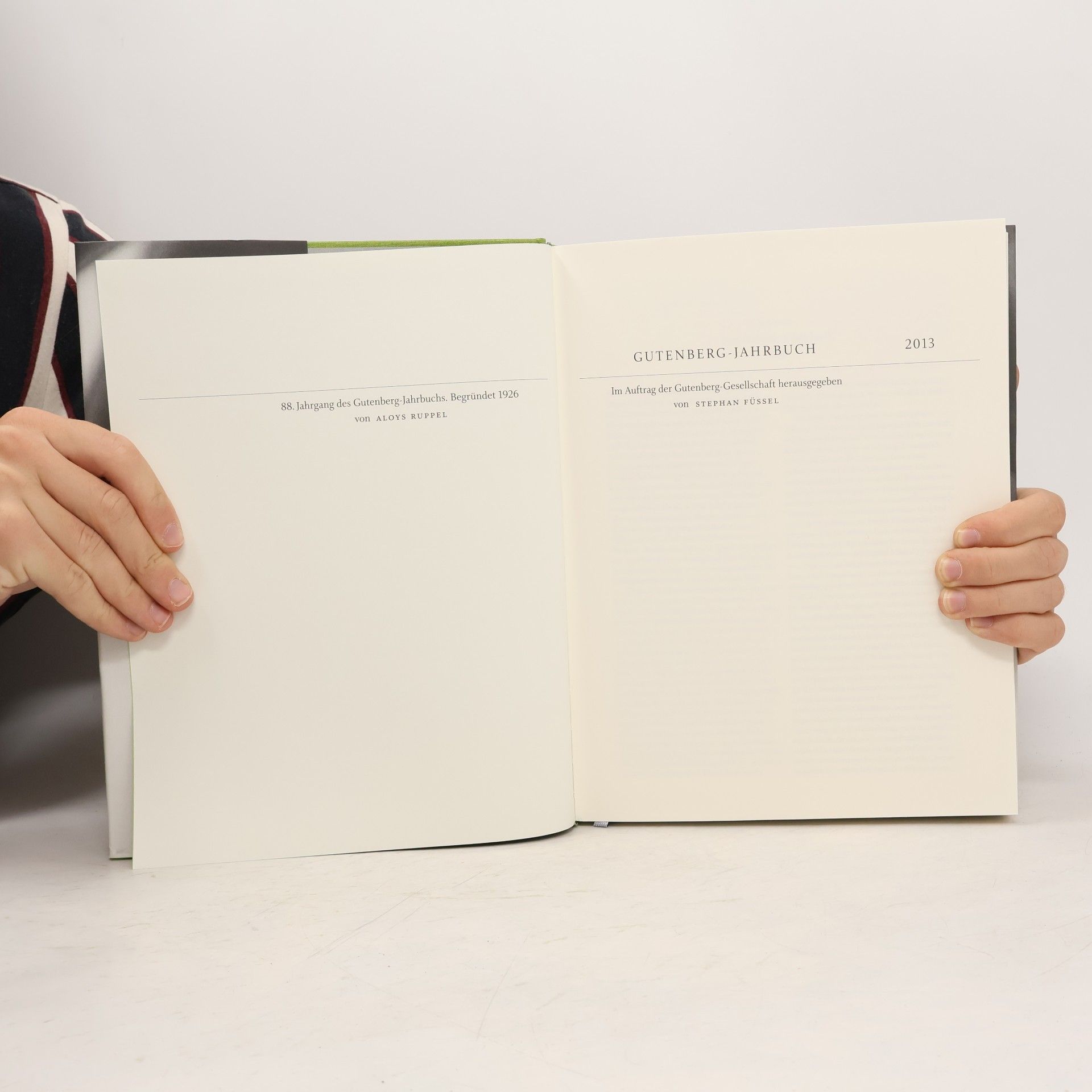 Stephan Füssel Gutenberg 2013 Jahrbuch