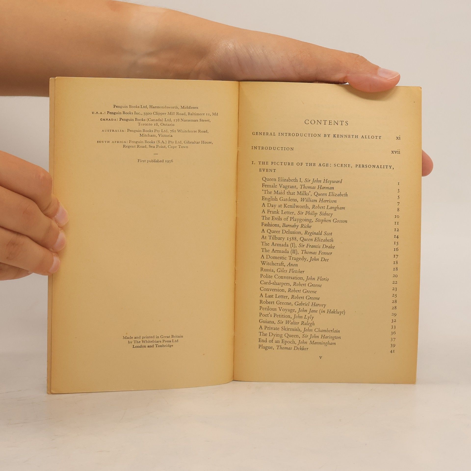 Kenneth Muir The Pelican Book of English Prose I.