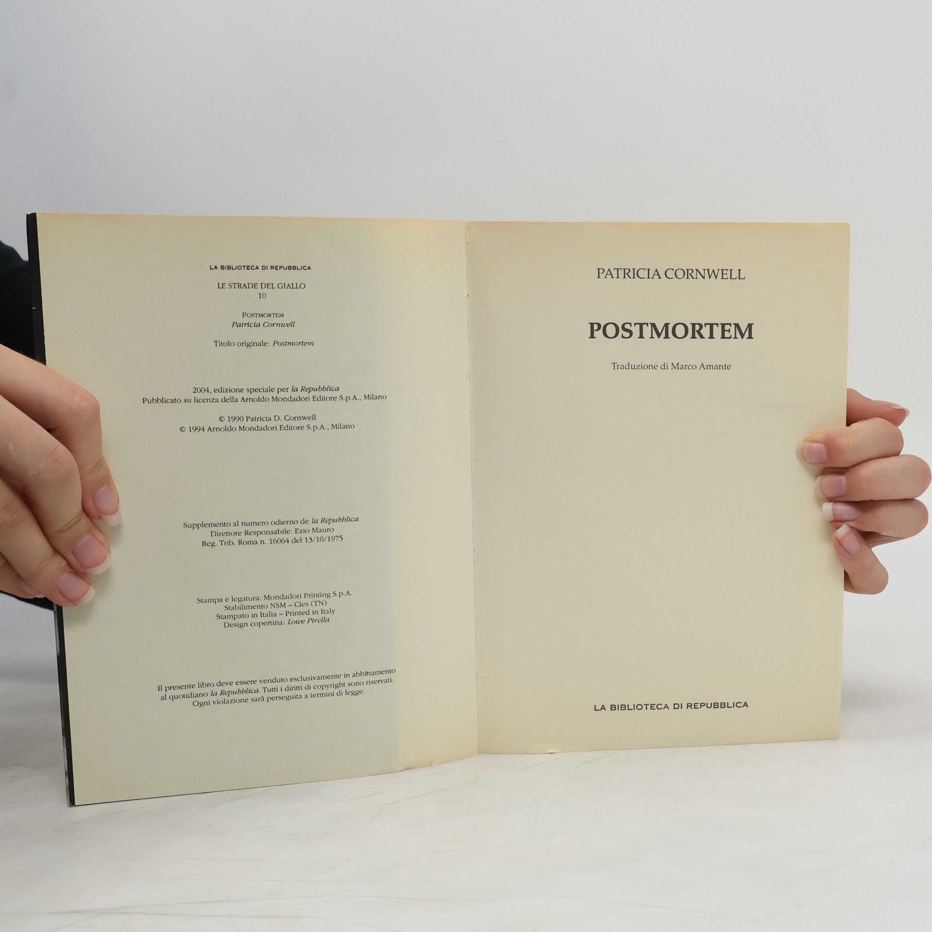 Patricia Cornwell Postmortem