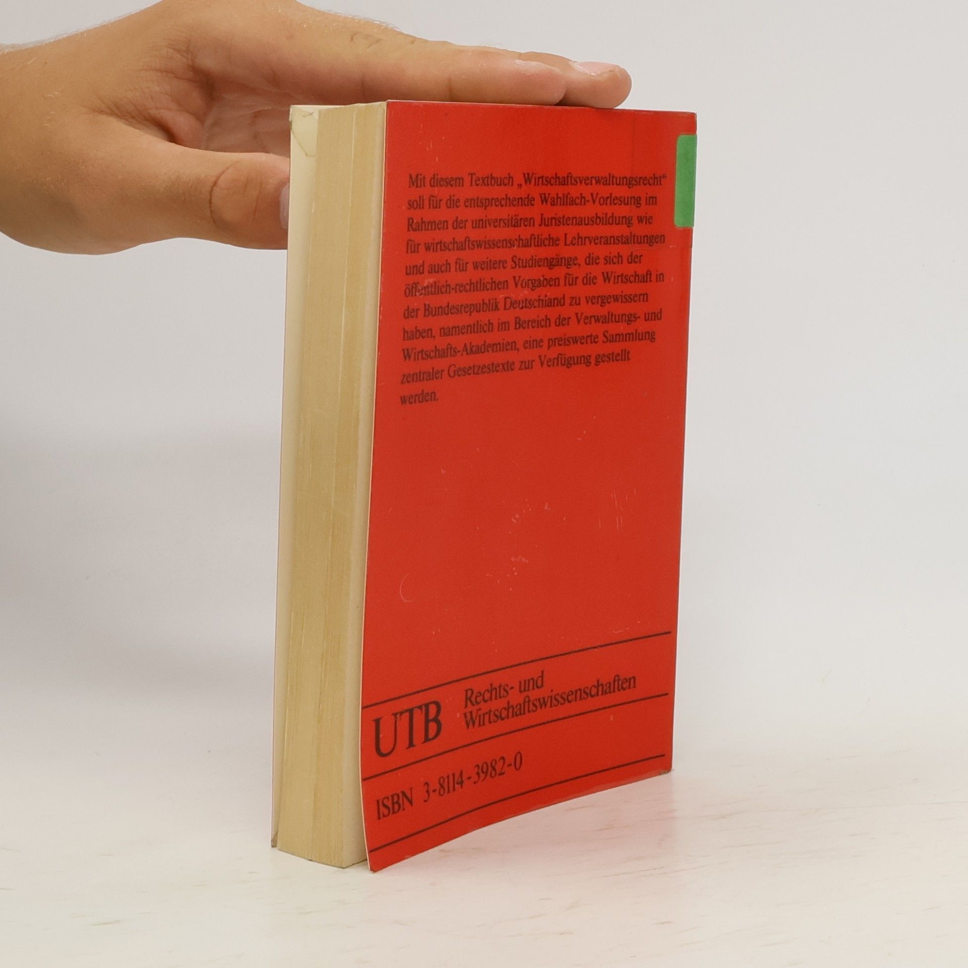 Peter J. Tettinger Textbuch Wirtschaftsverwaltungsrecht