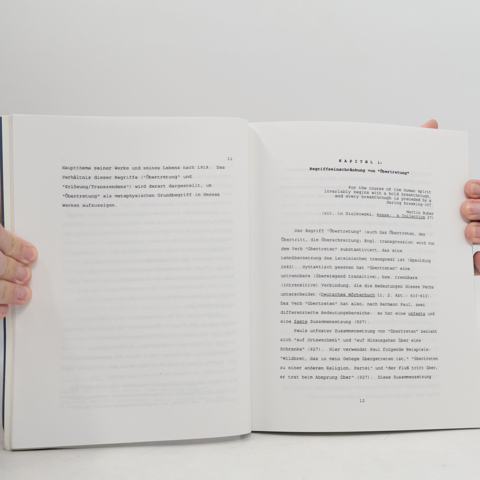 Trevor David Smith The Thematic Development of the Concept "Transgression" too "Liberation" and "Transcendence" in Hermann Hesse's Work until 1919