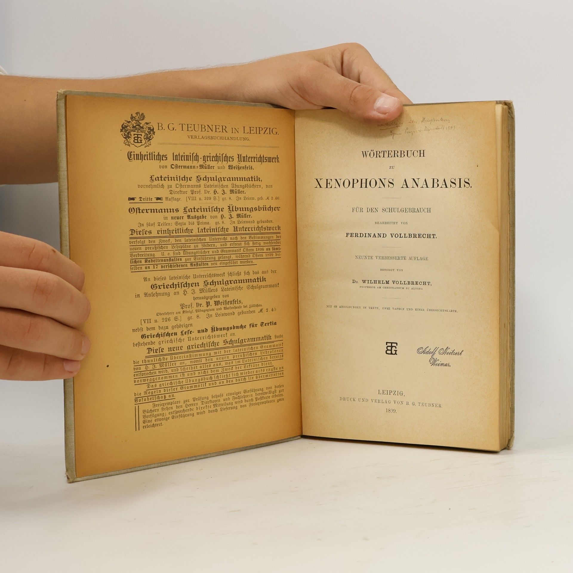 Ferdinand Vollbrecht Wörterbuch zu Xenophons Anabasis