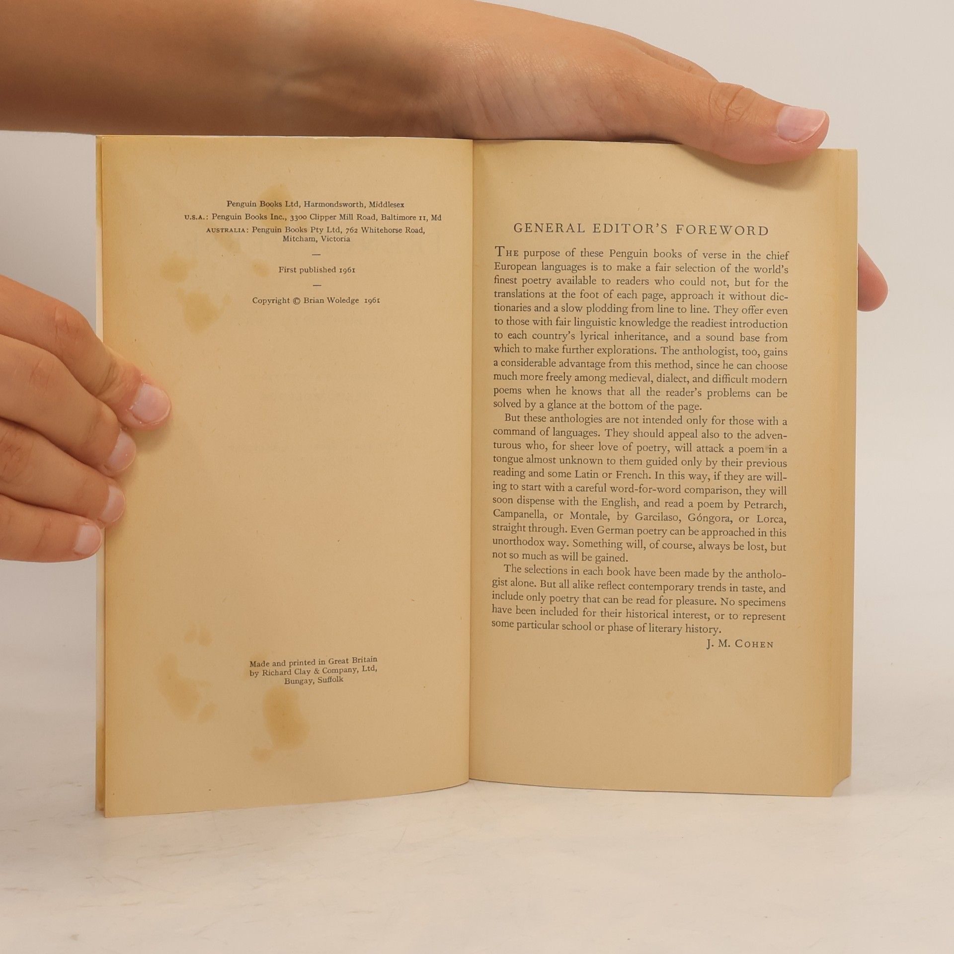 Brian Woledge The Penguin Book of French Verse 1. To the Fifteenth Century