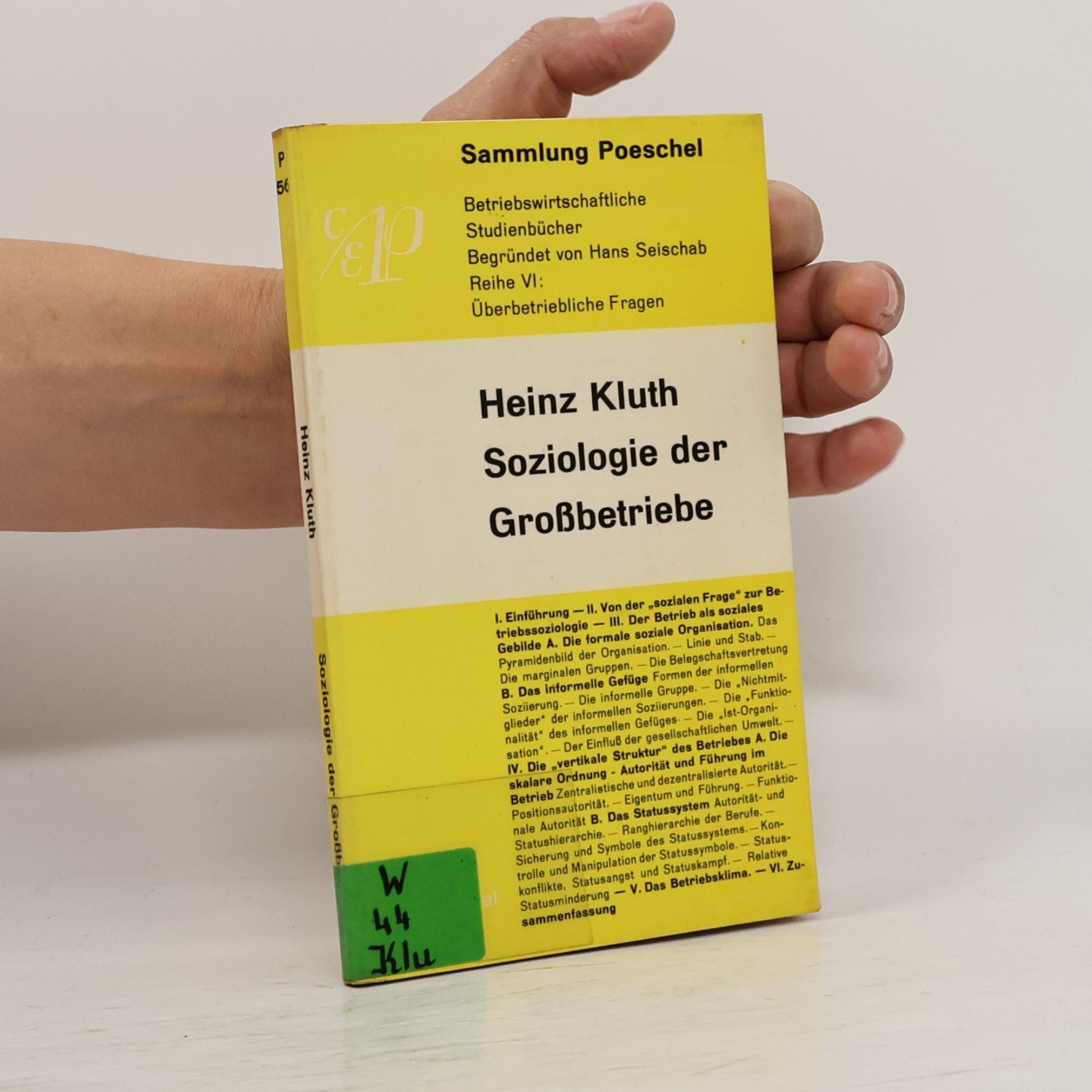Soziologie der Großbetriebe