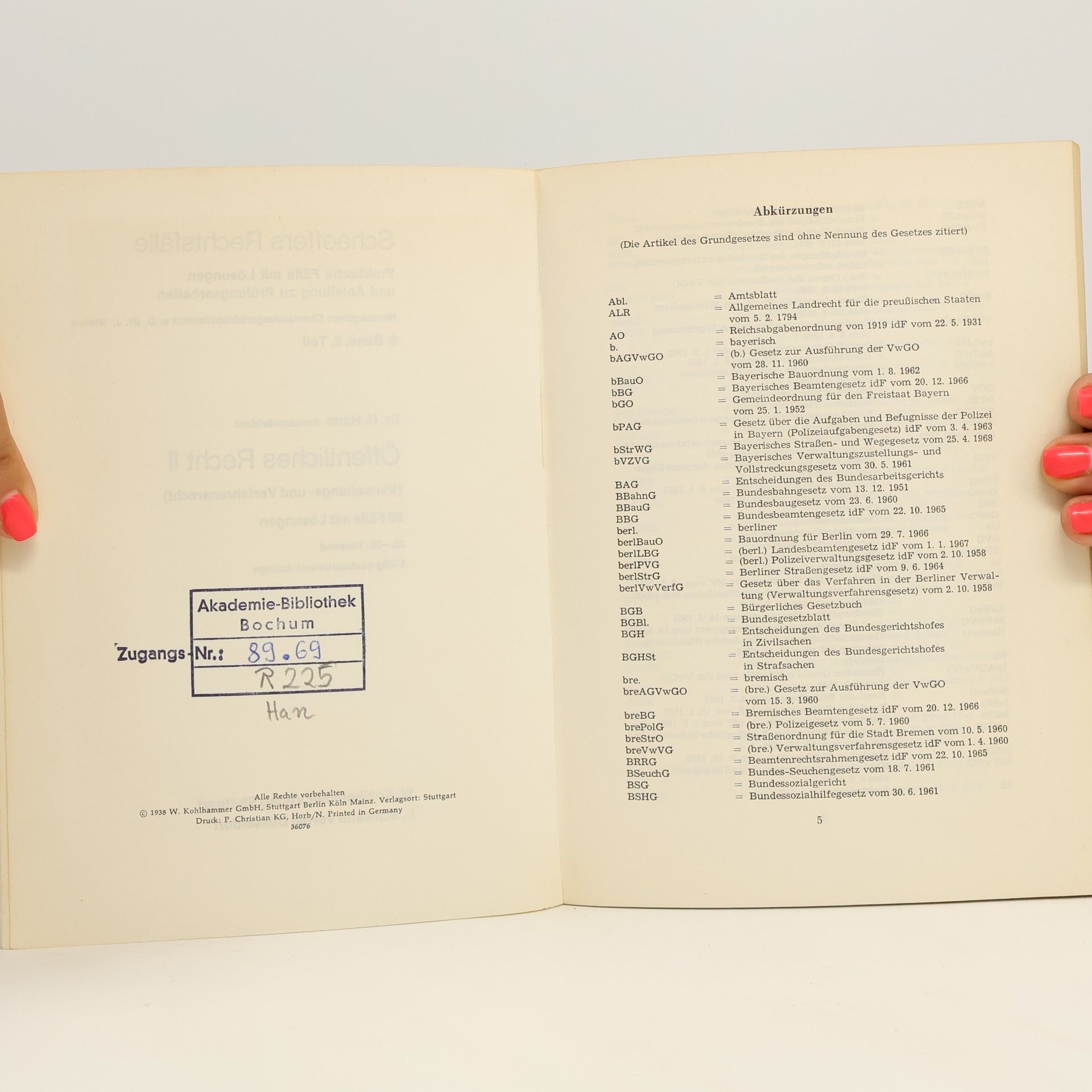 H. Hans Öffentliches Recht II