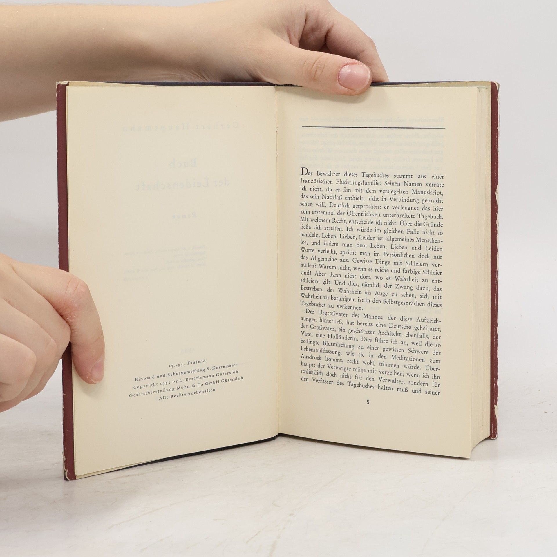 Gerhart Hauptmann Buch der Leidenschaft
