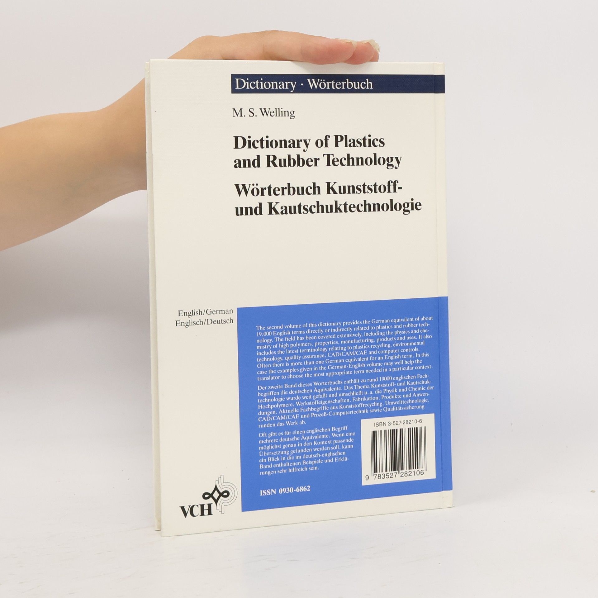 Manfred S. Welling Dictionary of Plastics and Rubber Technology