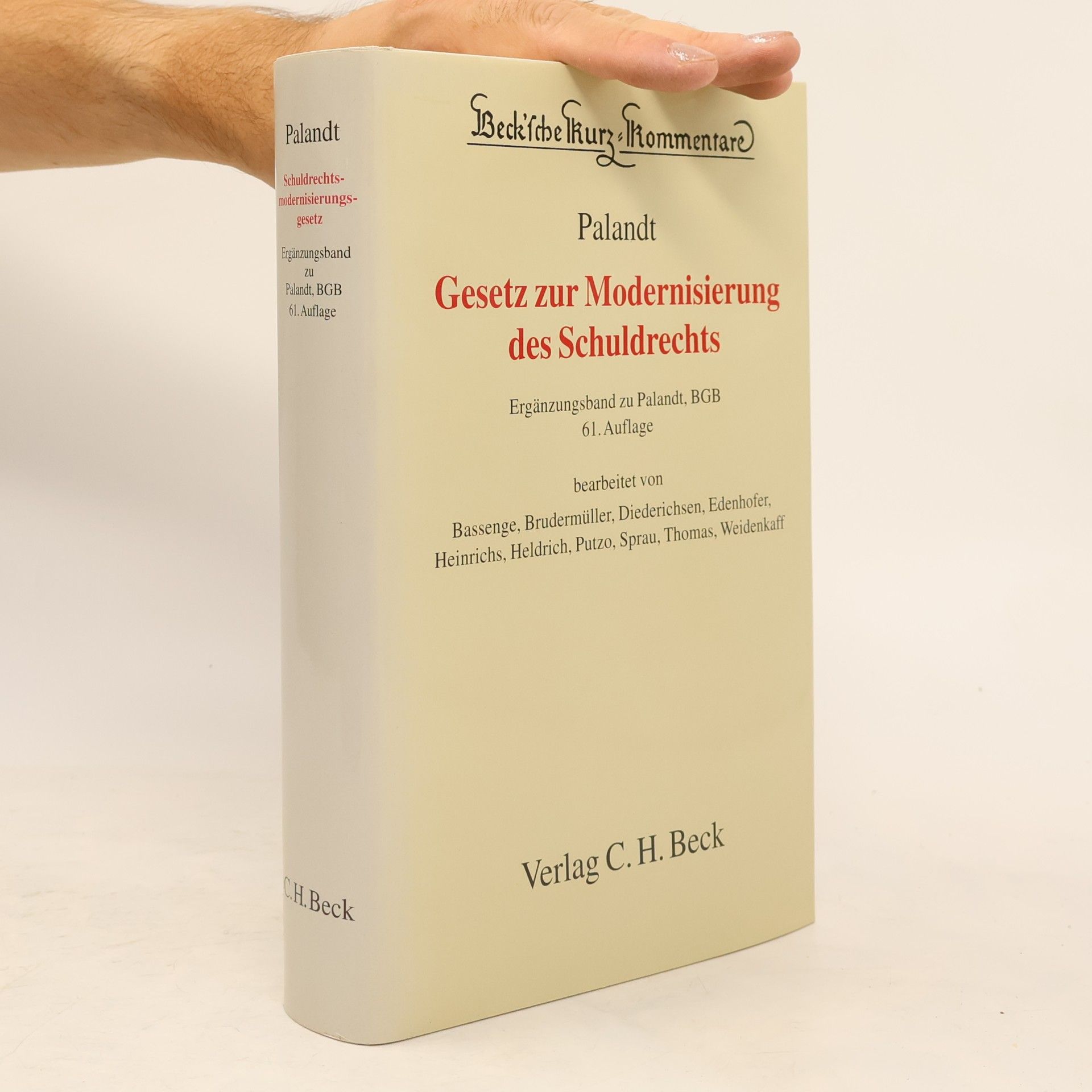 Various authors Gesetz zur Modernisierung des Schuldrechts