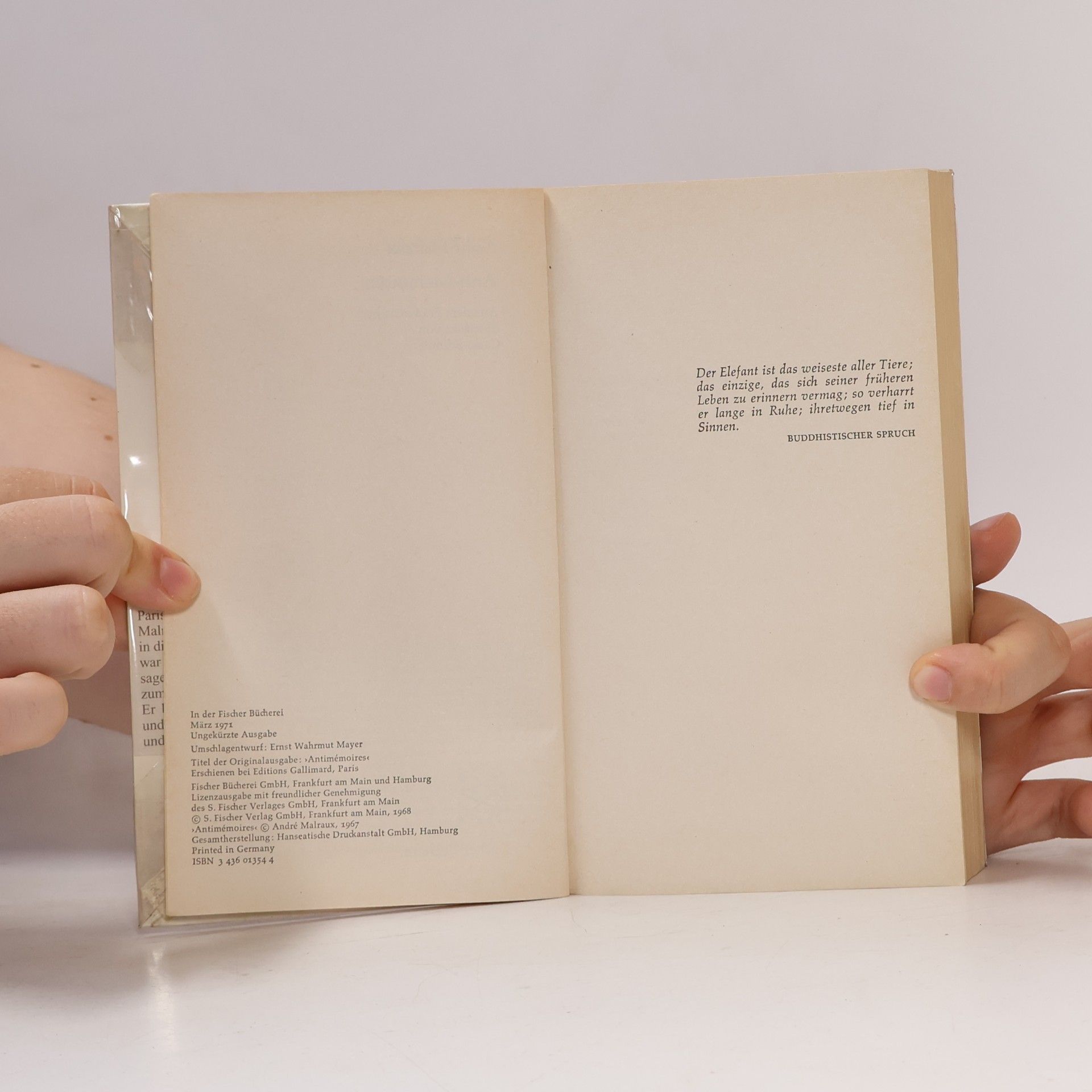 André Malraux Anti-Memoiren