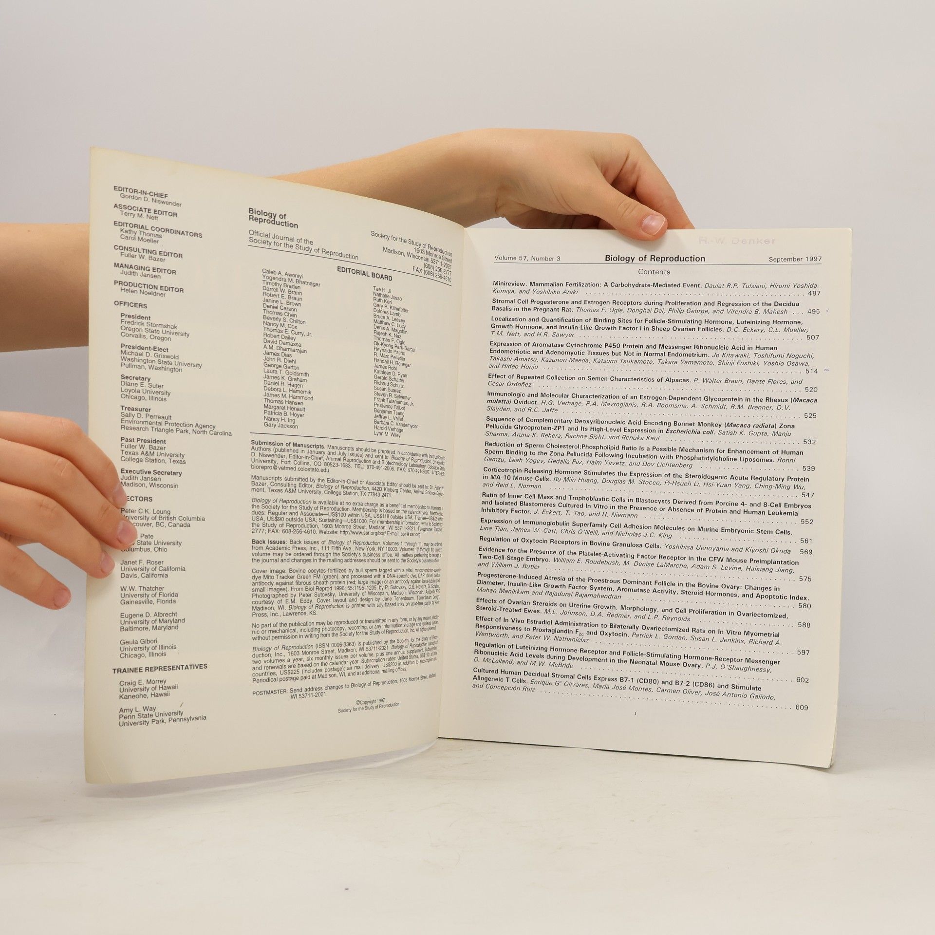 Collectif d'auteurs Biology of Reproduction