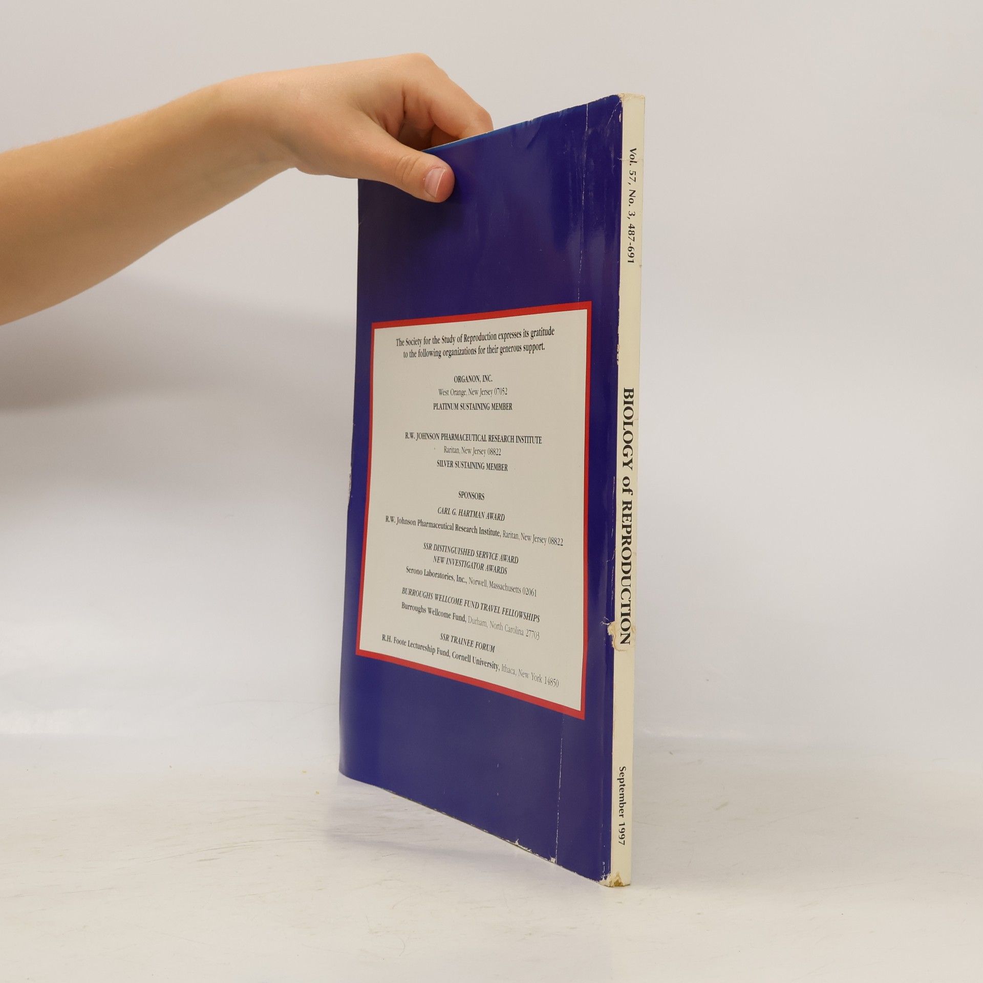 Collectif d'auteurs Biology of Reproduction