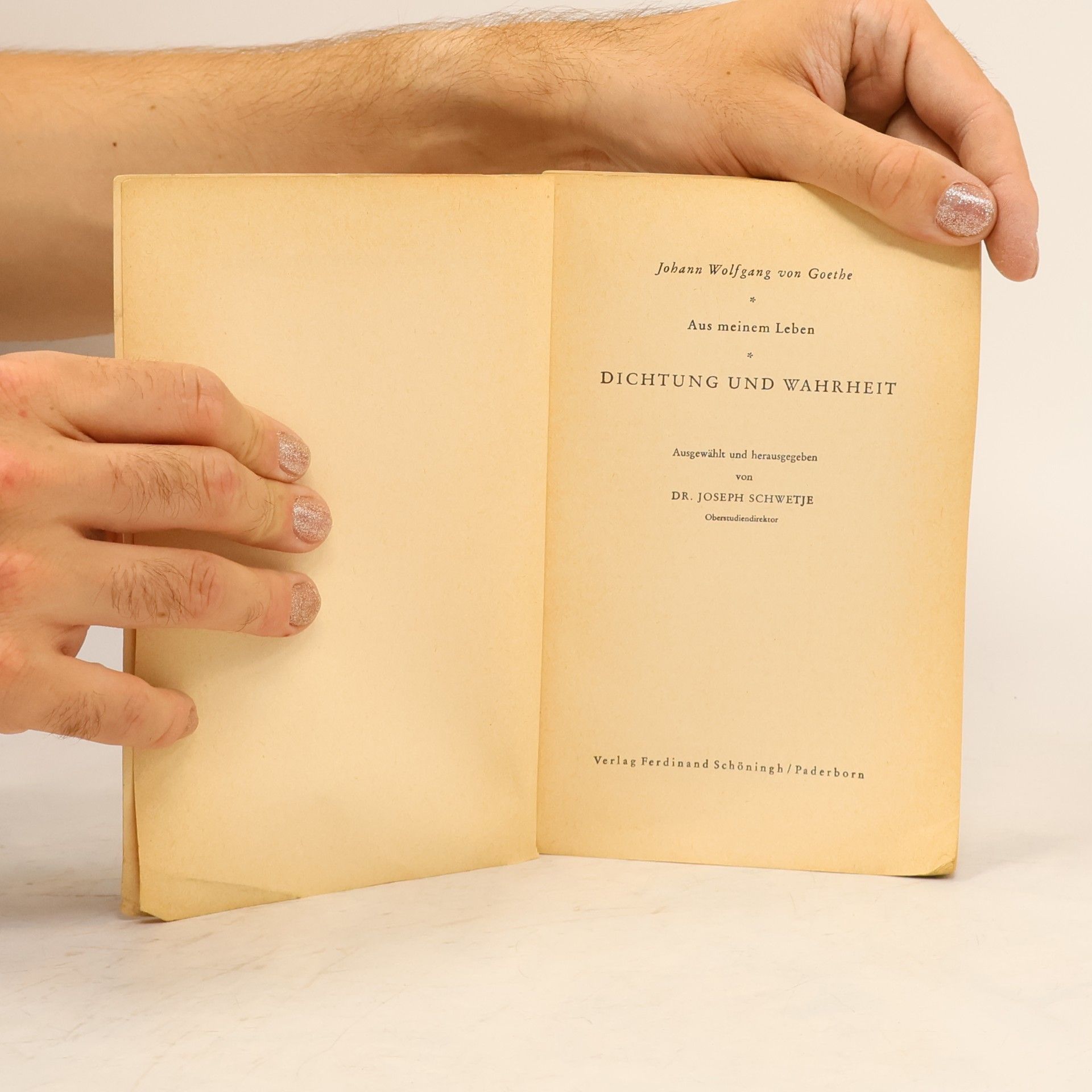 Johann Wolfgang von Goethe Aus meinem Leben. Dichtung und Wahrheit
