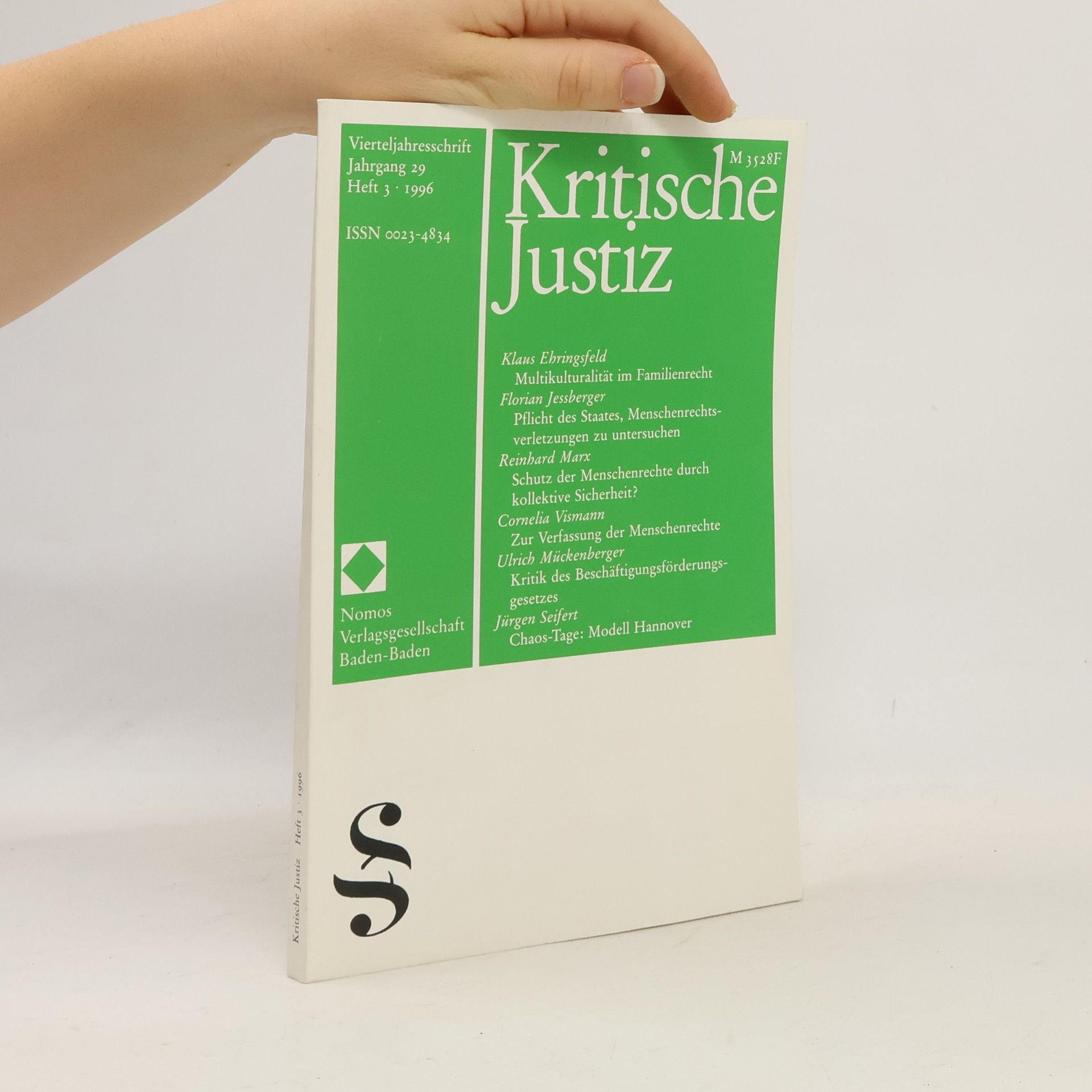 Kolektiv autorů Kritische Justiz 29. 3/1996